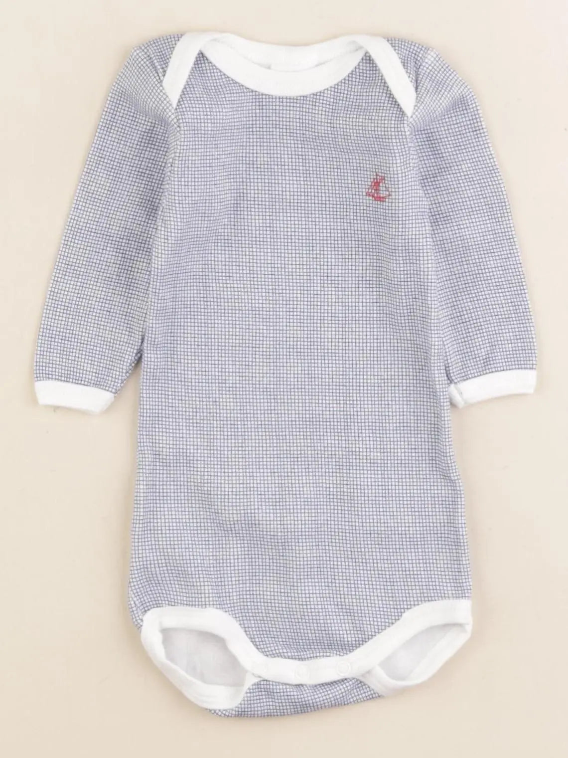 Petit Bateau - body bleu - 3 mois