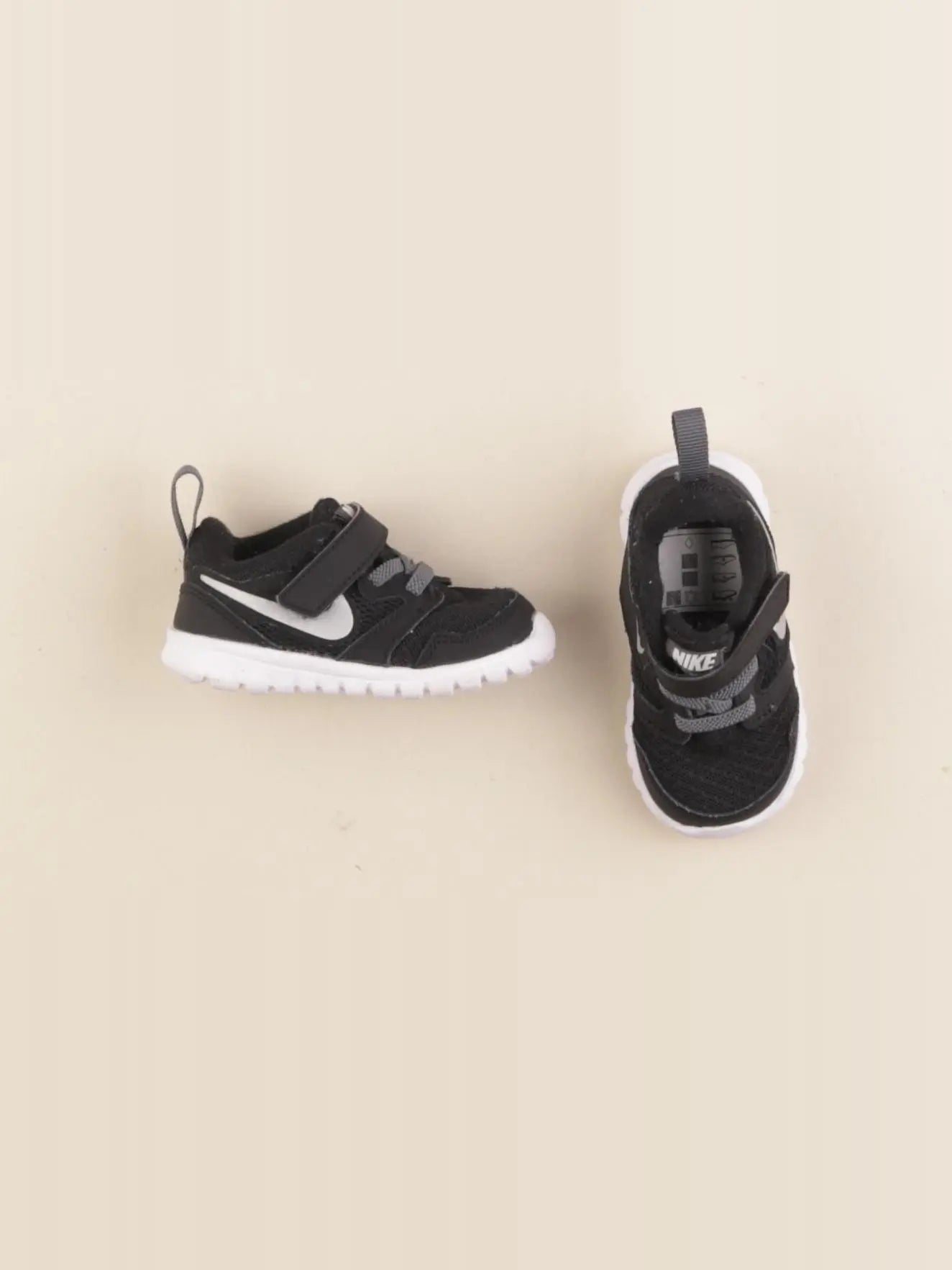 Nike - tennis à scratch/ lacets noir - pointure 19