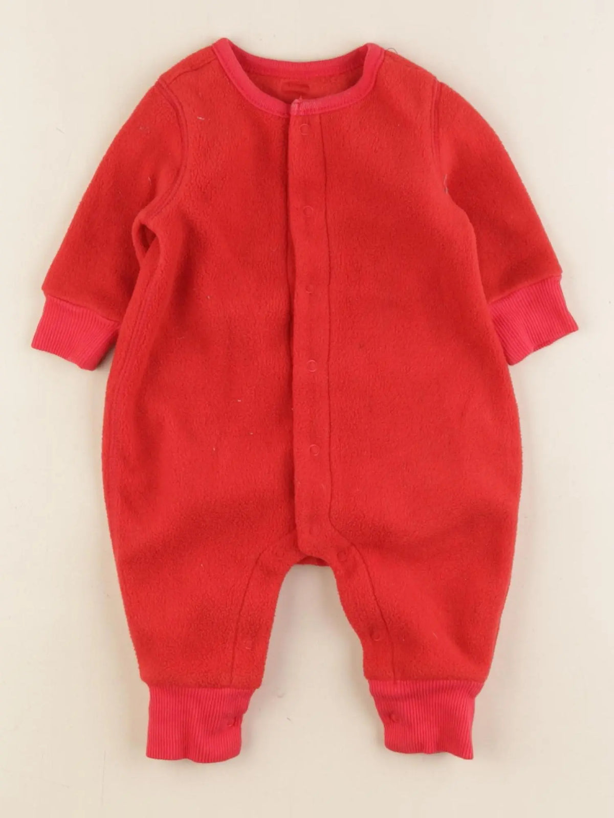 GAP - pyjama velours rouge - 0/3 mois