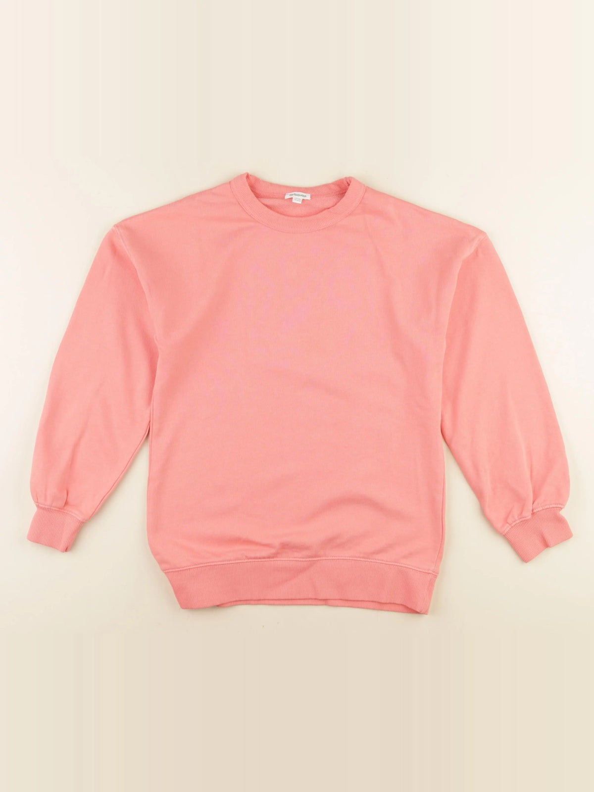 Vertbaudet - sweat imprimé au dos orange - 14 ans