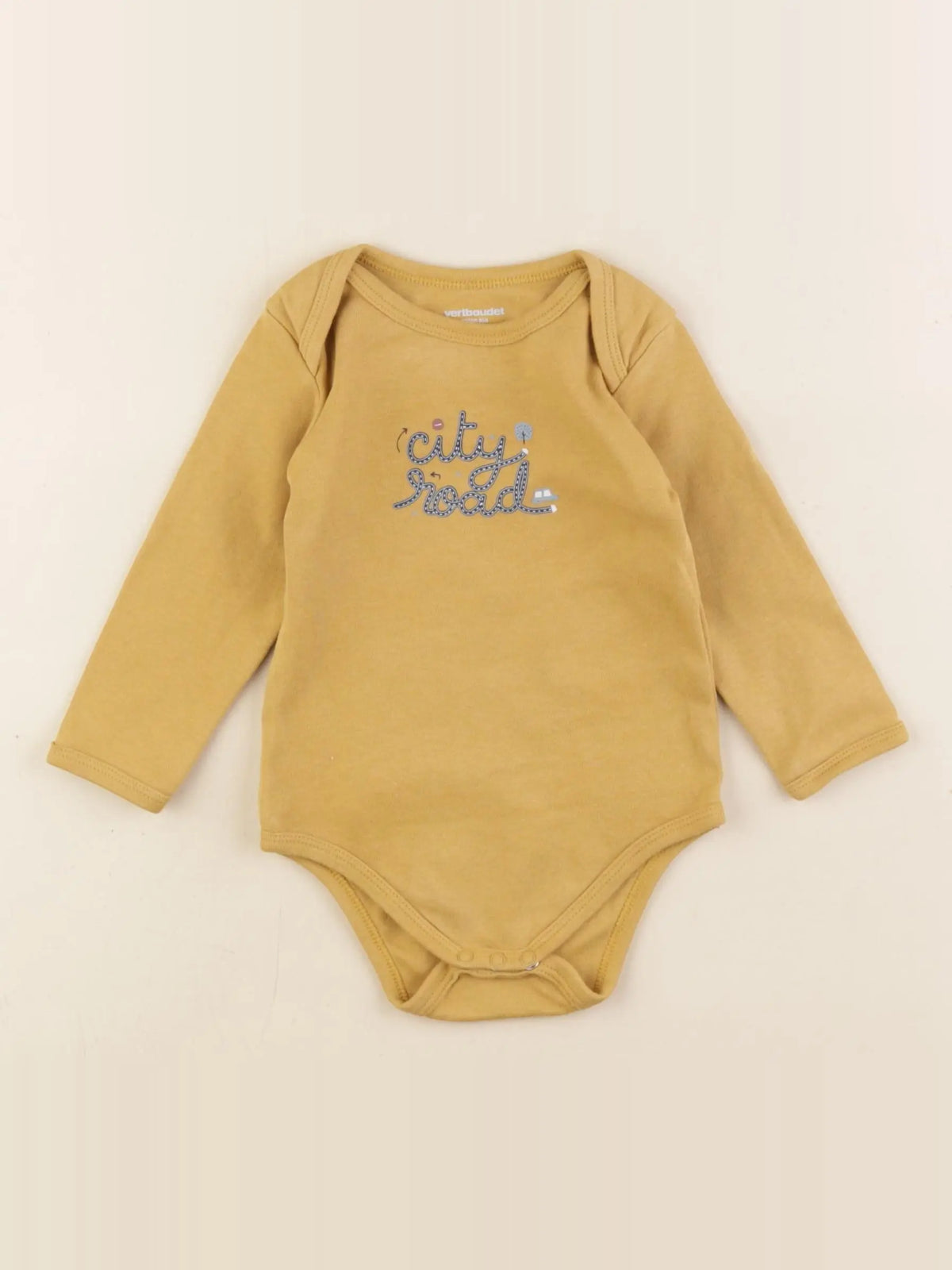 Vertbaudet - body jaune - 12 mois