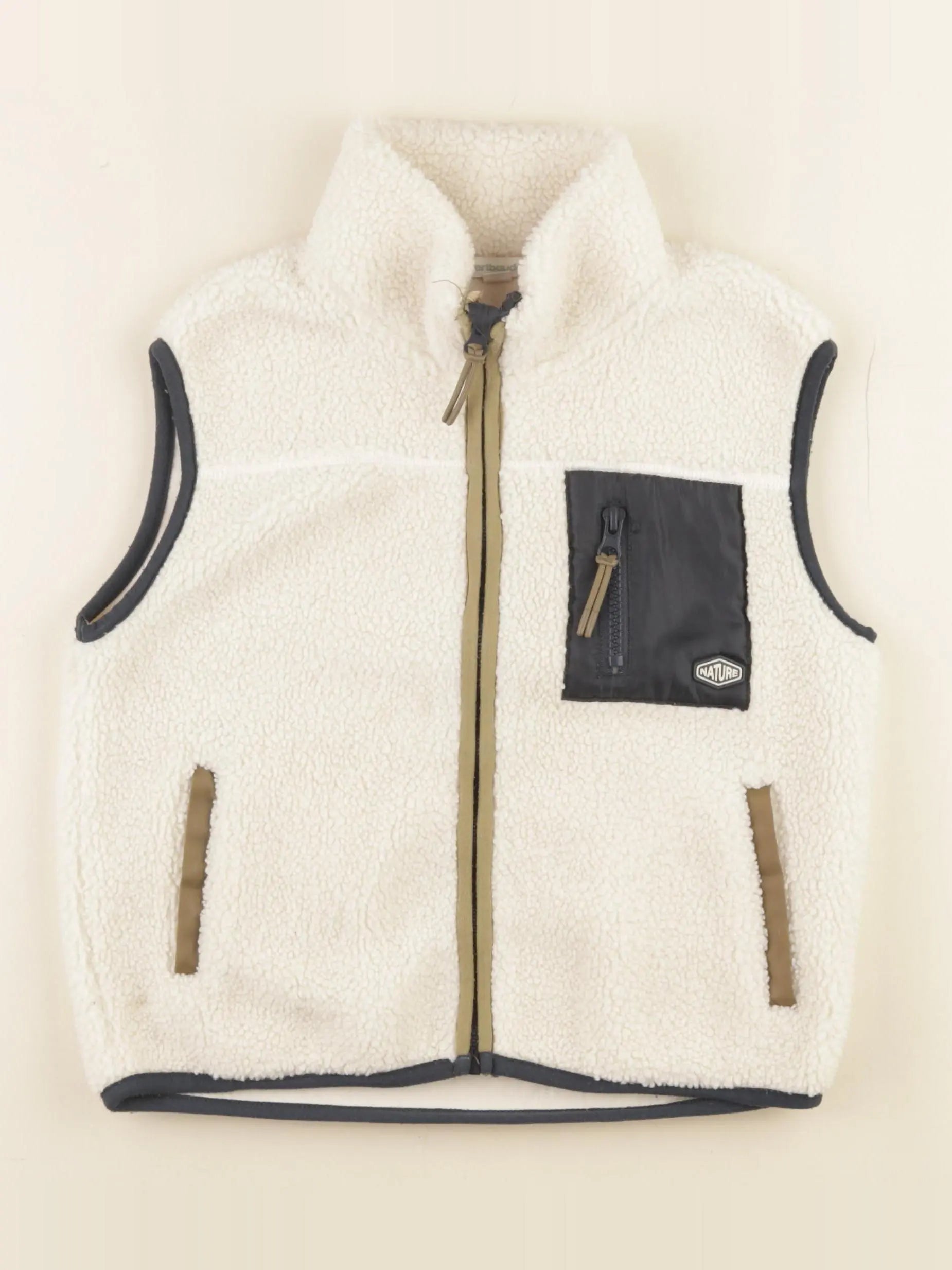 Vertbaudet - polaire blanc - 5 ans