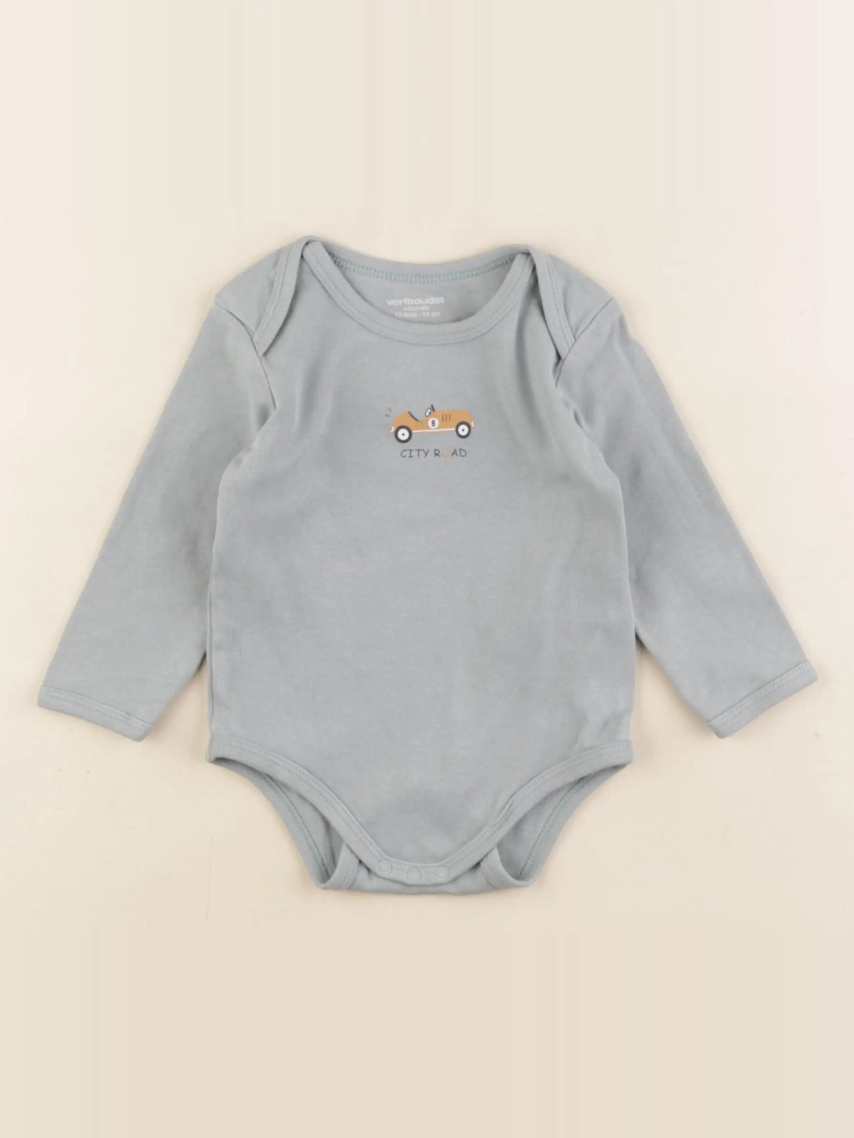 Vertbaudet - body bleu - 12 mois