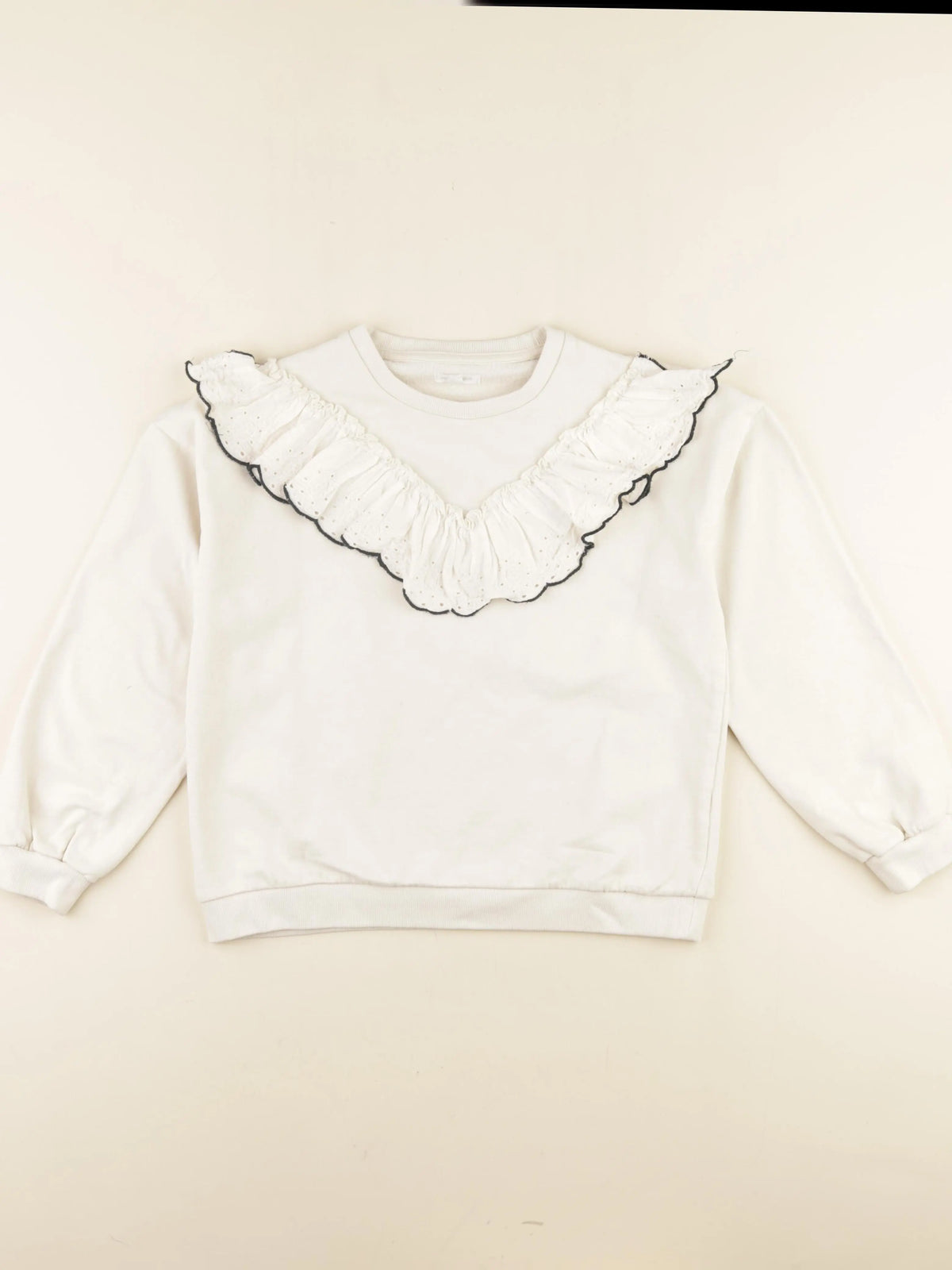 Vertbaudet - sweat blanc - 12 ans