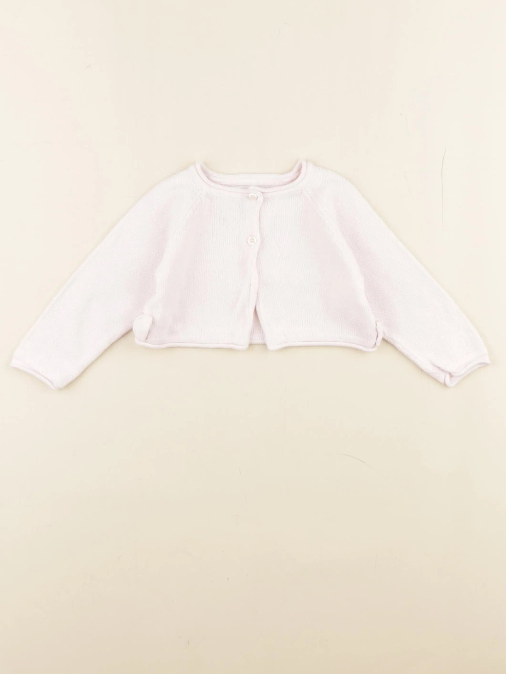 Cadet Rousselle - gilet rose - 6 mois