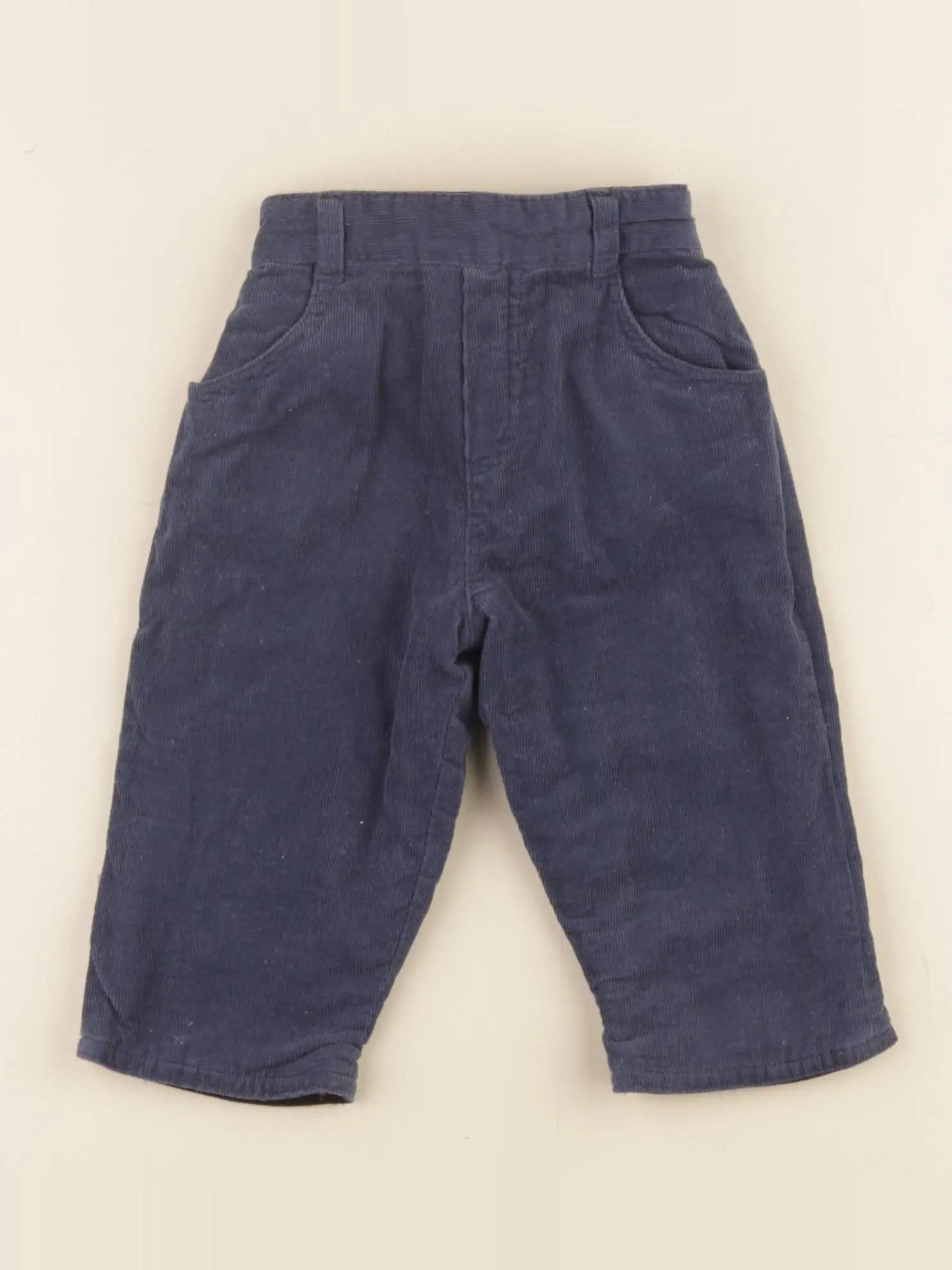 Tartine & Chocolat - pantalon réversible, doublé bleu - 3 mois