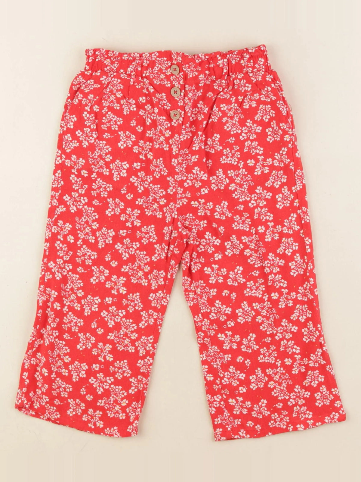 Vertbaudet - pantalon rouge - 6 ans