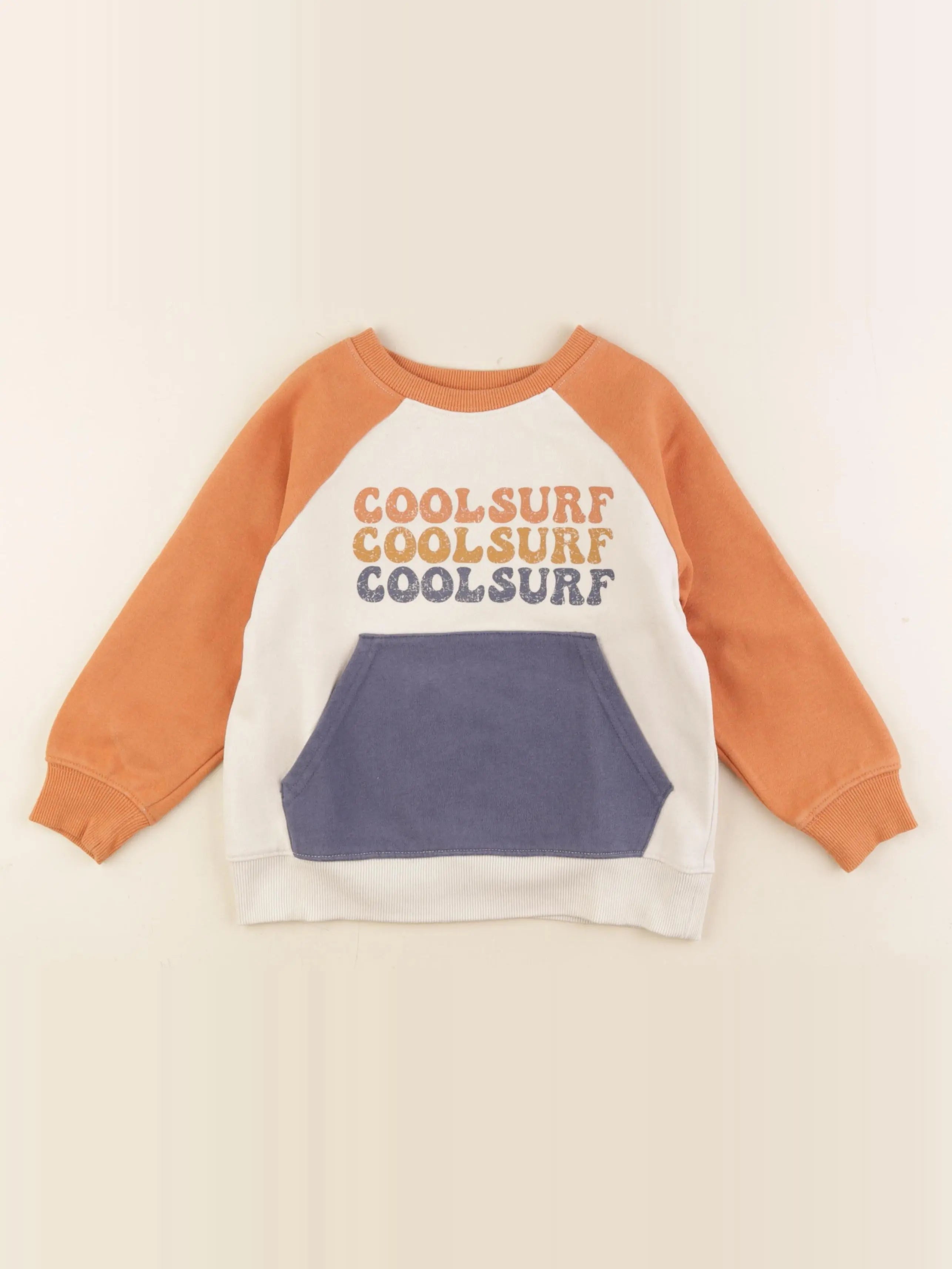 Vertbaudet - sweat beige - 5 ans