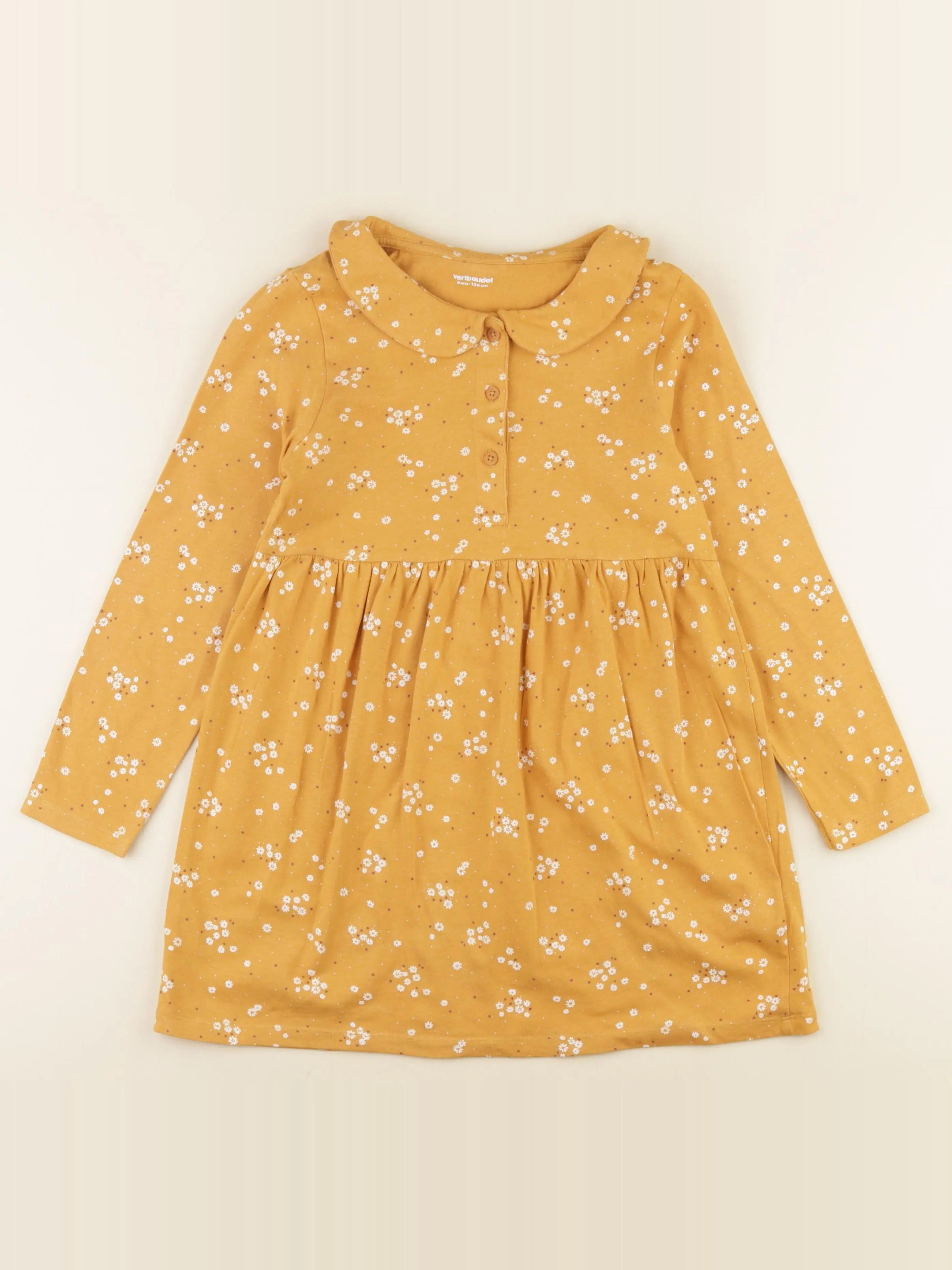 Vertbaudet - robe jaune - 8 ans