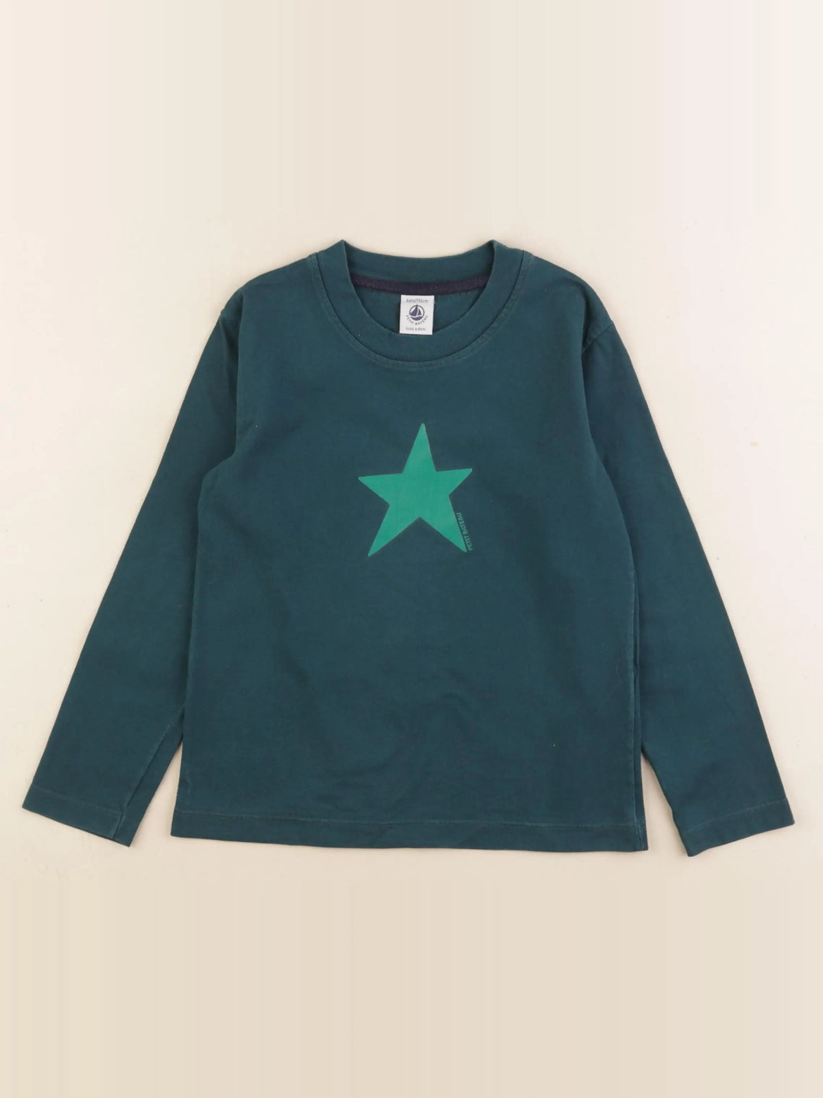Petit Bateau - tee-shirt vert - 6 ans