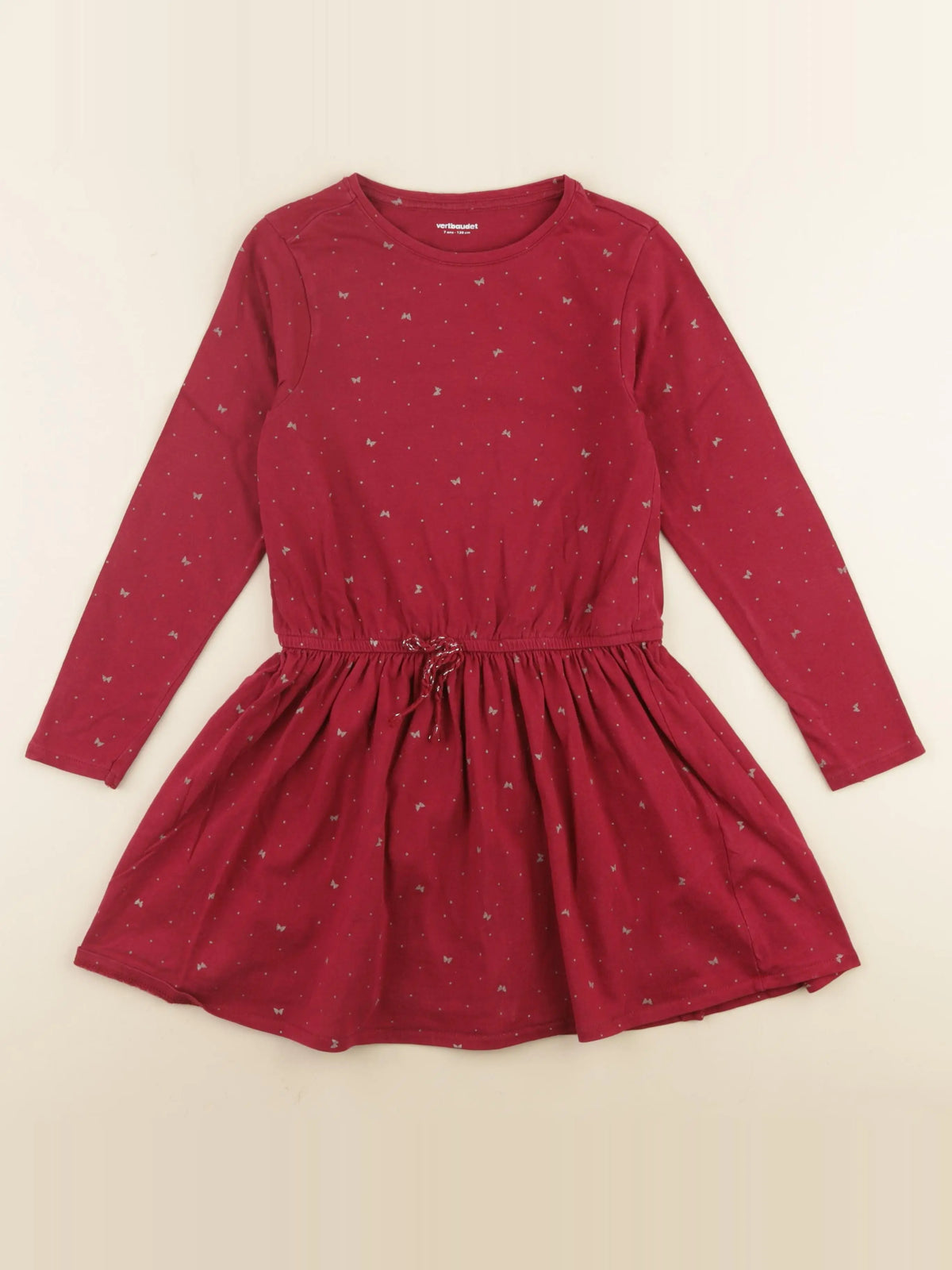 Vertbaudet - robe rouge - 7 ans