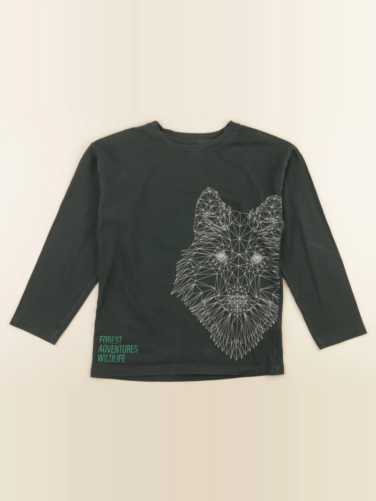 Vertbaudet - tee-shirt vert - 10 ans