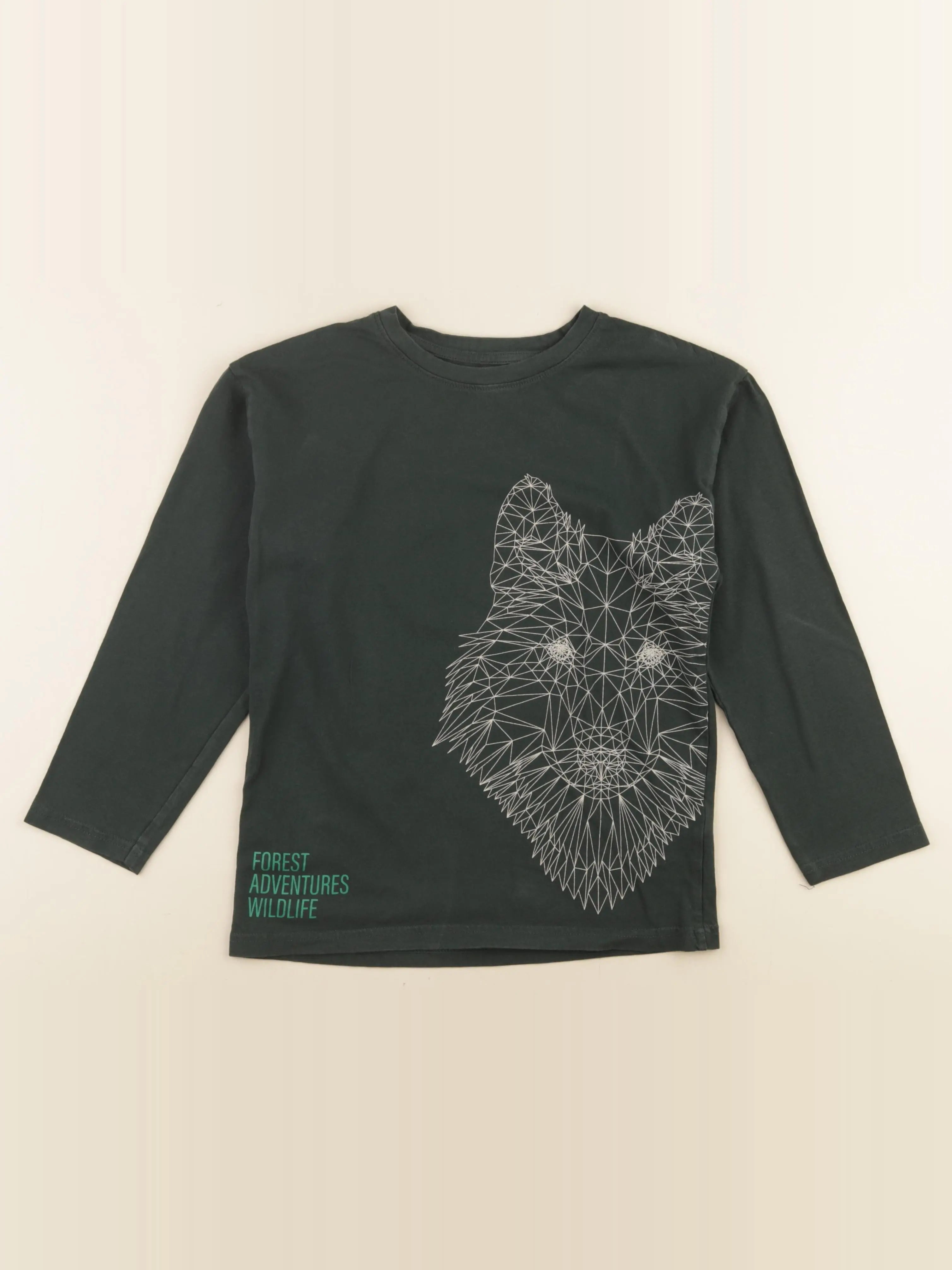 Vertbaudet - tee-shirt vert - 10 ans