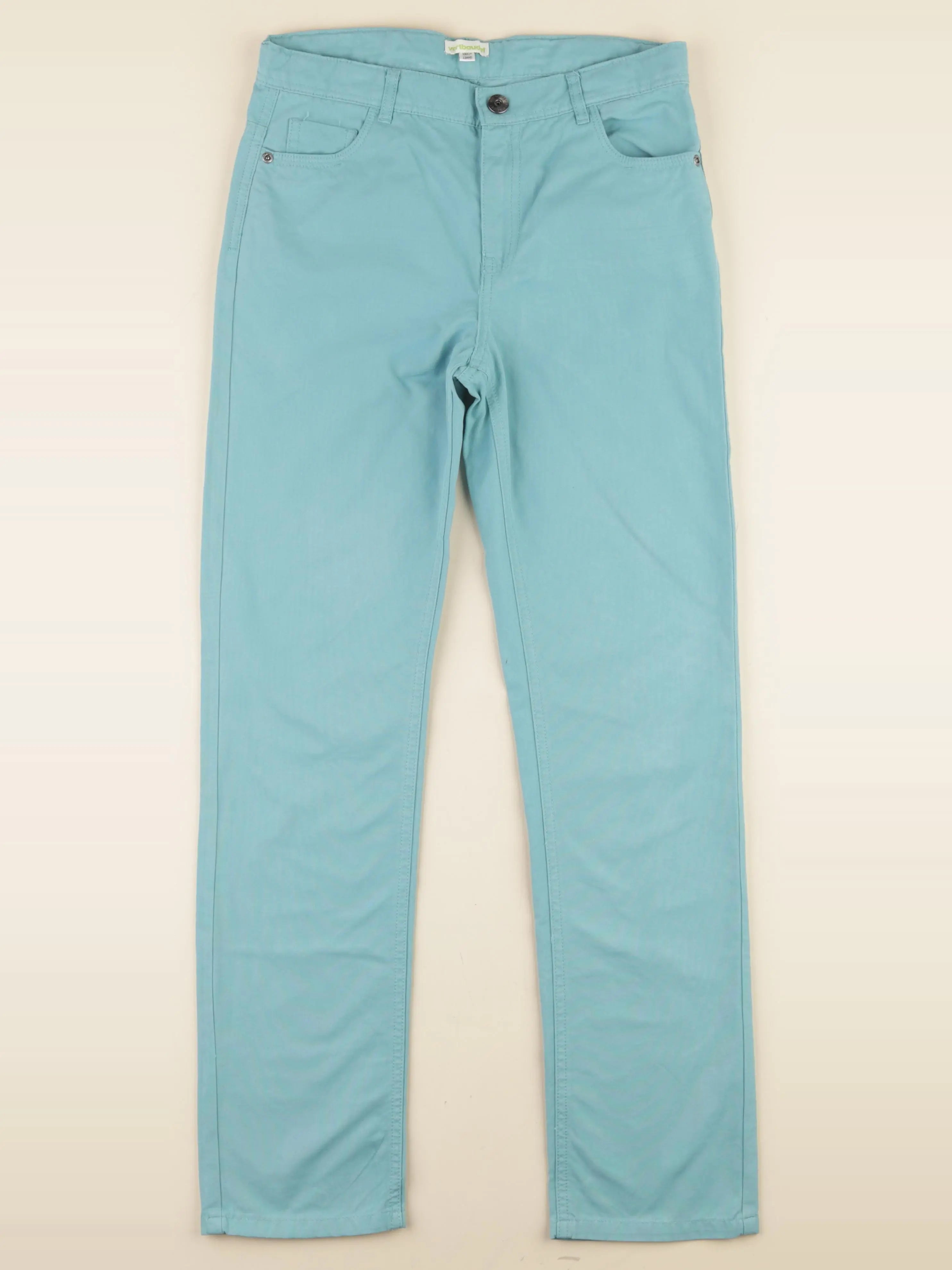 Vertbaudet - pantalon vert - 12 ans