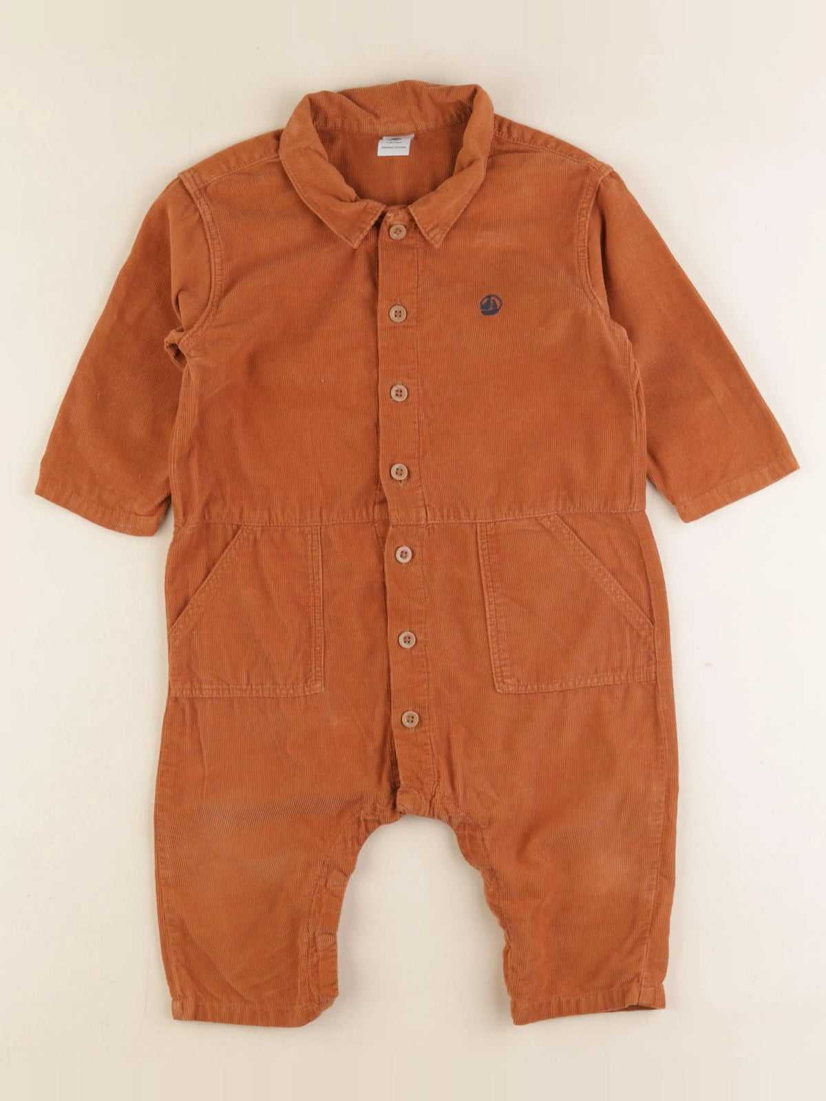Petit Bateau - combinaison marron - 18 mois