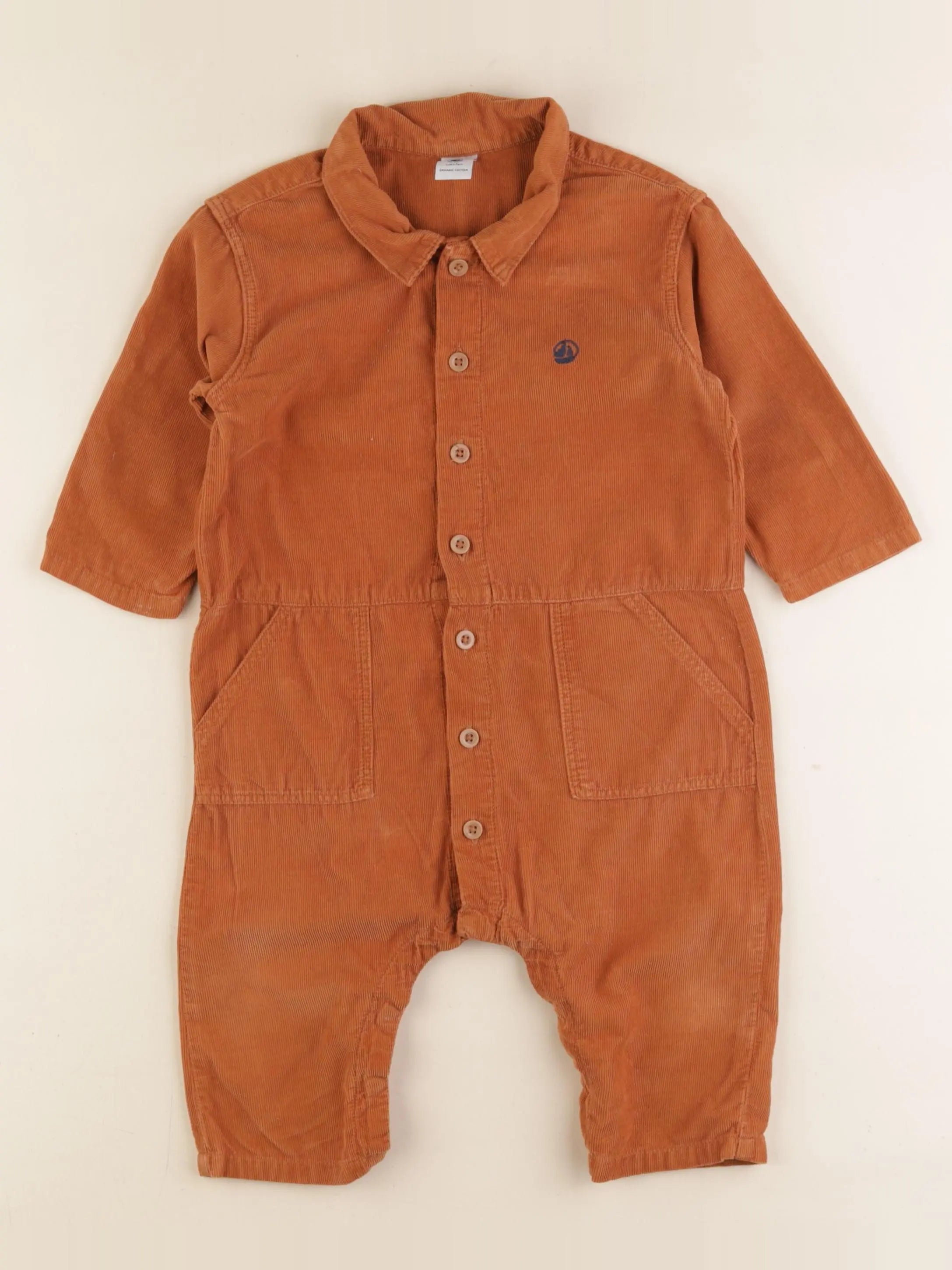 Petit Bateau - combinaison marron - 18 mois