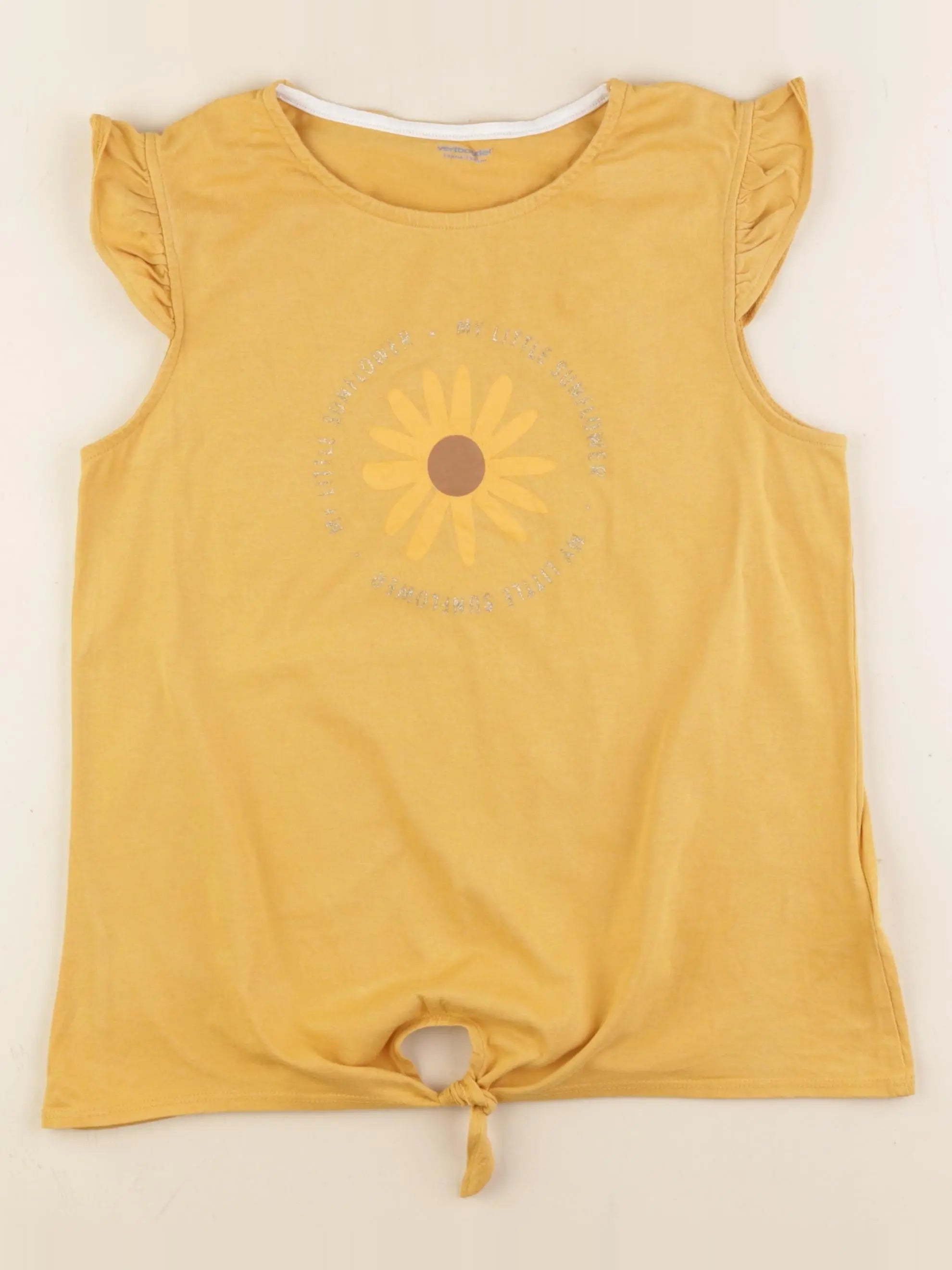 Vertbaudet - tee-shirt jaune - 14 ans