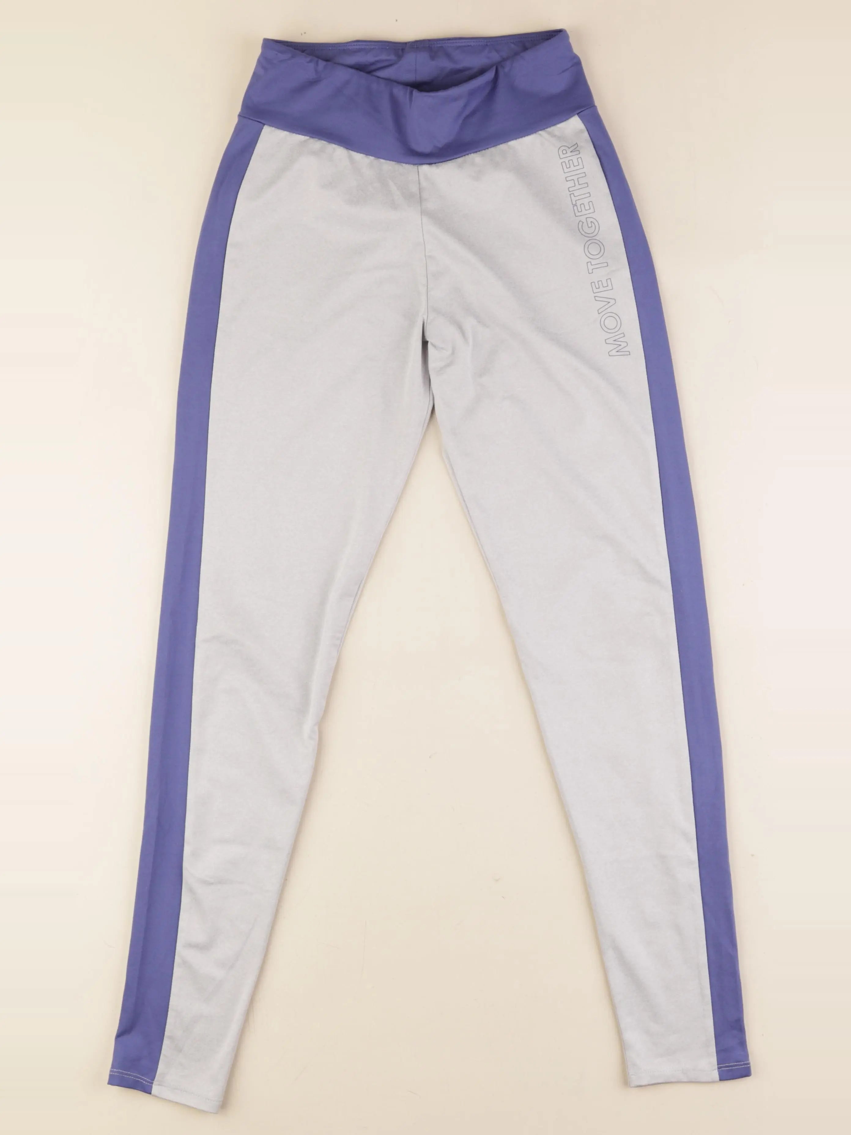 Vertbaudet - legging gris, violet - 12 ans