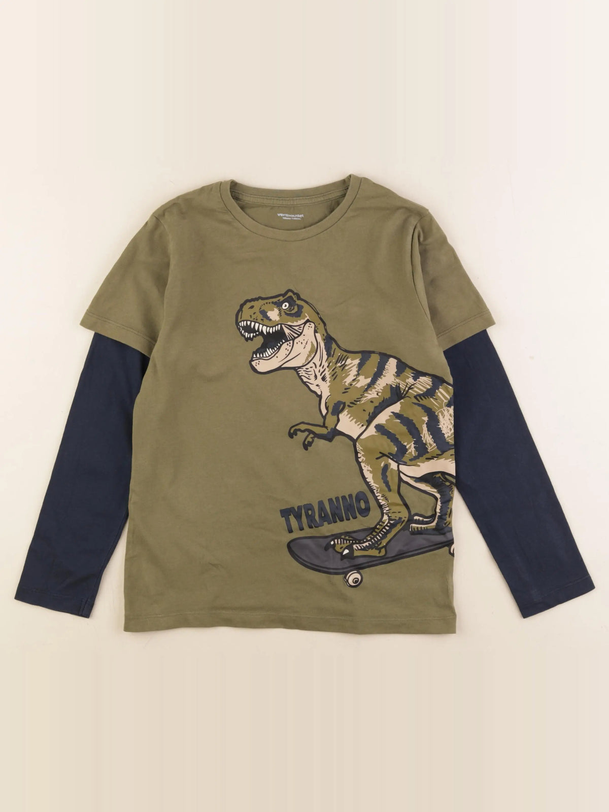 Vertbaudet - tee-shirt vert - 10 ans