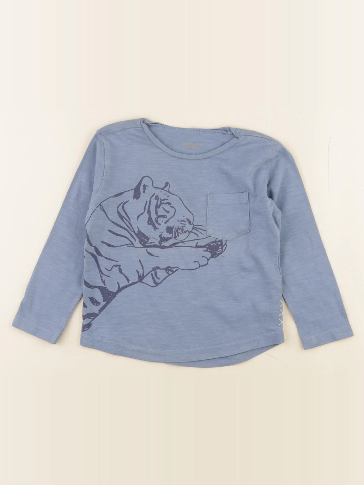 Vertbaudet - tee-shirt bleu - 3 ans
