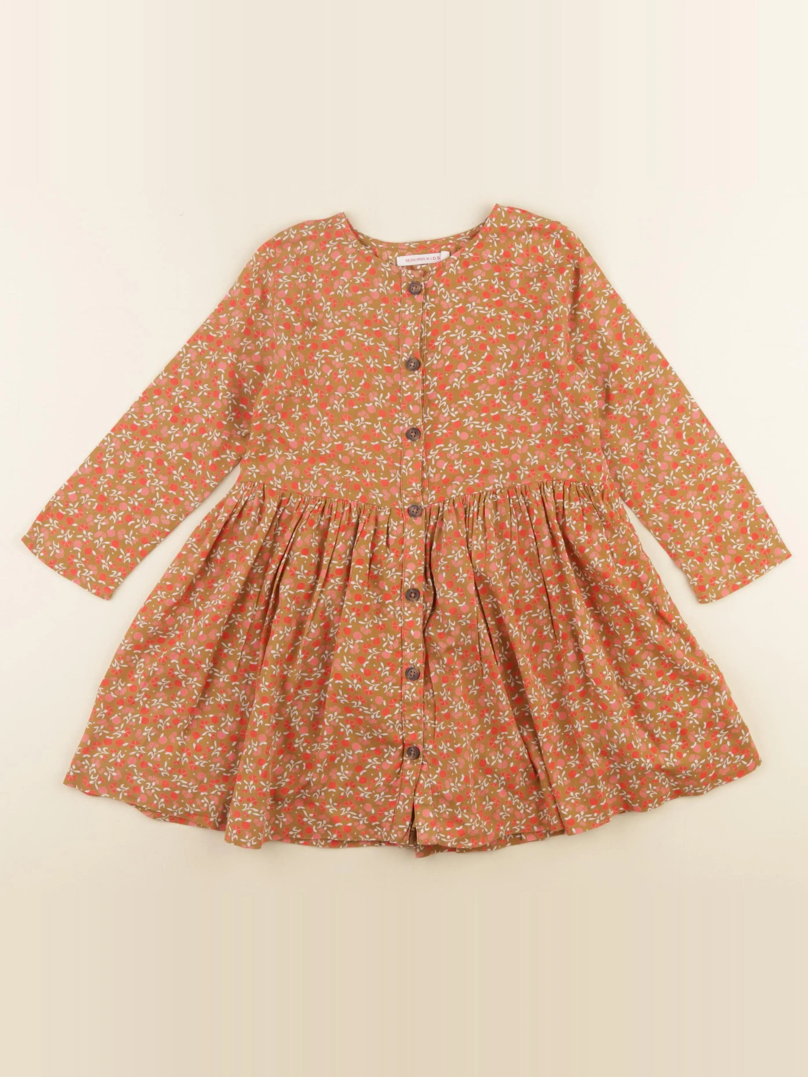 Monoprix - robe multicolore - 4 ans