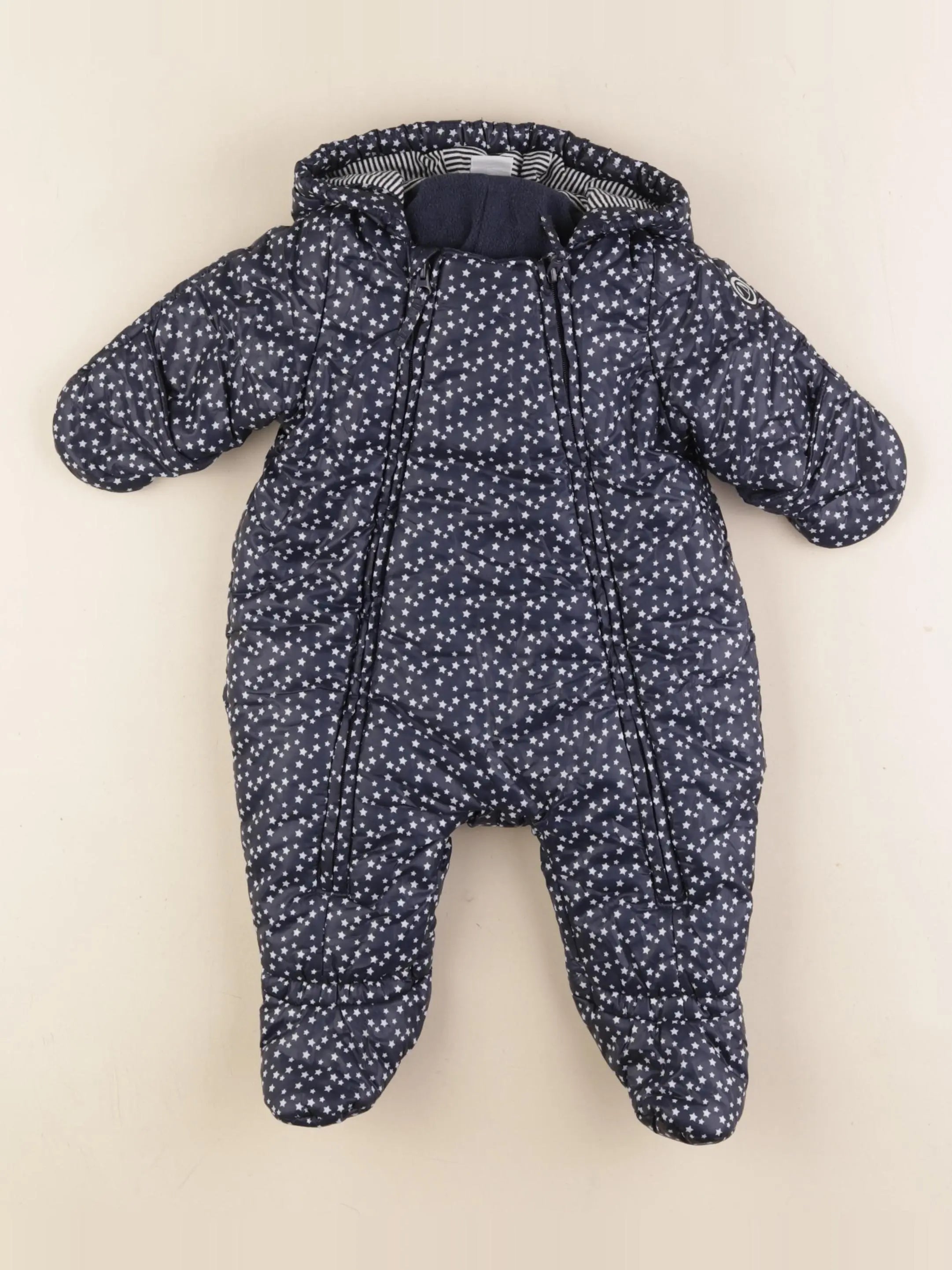 Petit Bateau - combi-pilote bleu - 3 mois