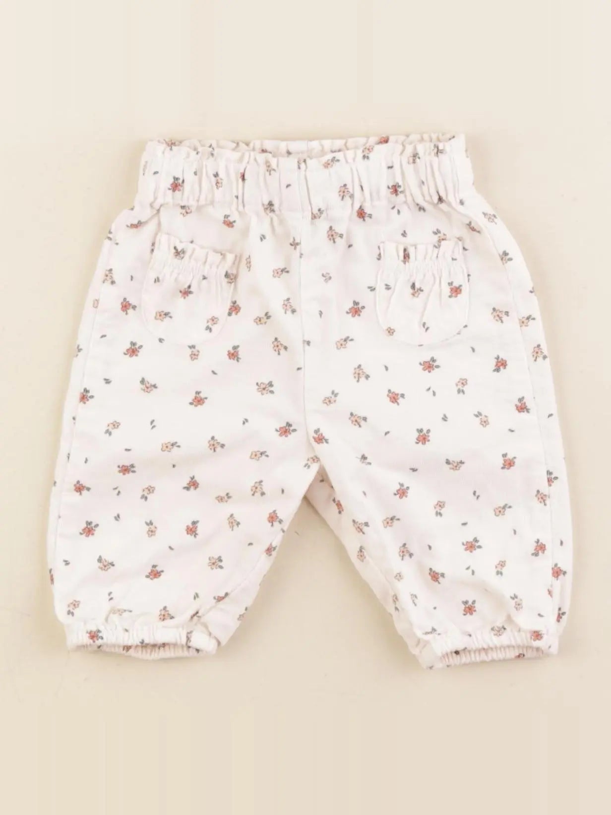 Vertbaudet - pantalon beige - 1 mois