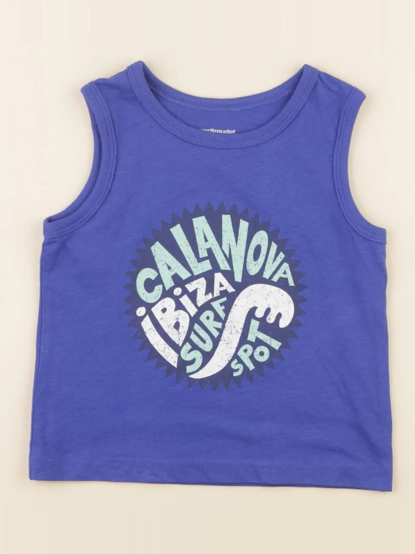 Vertbaudet - débardeur bleu - 3 ans