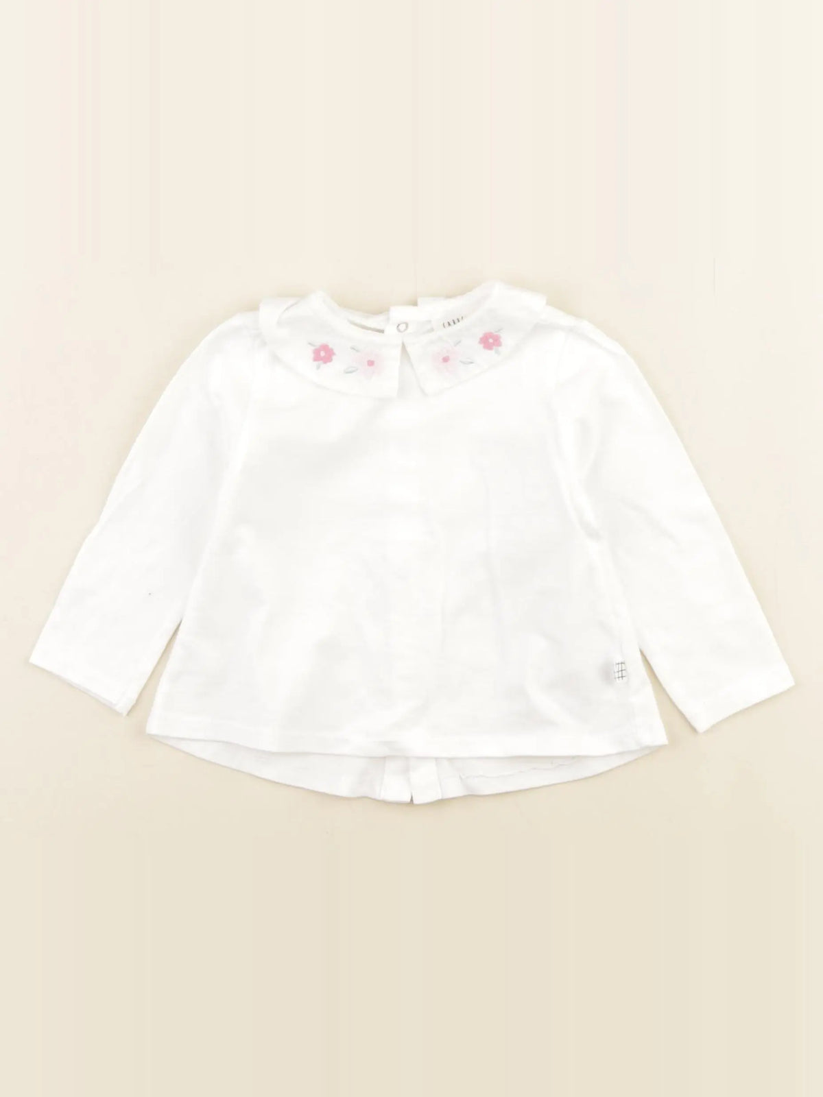 Carrément Beau - tee-shirt blanc - 6 mois