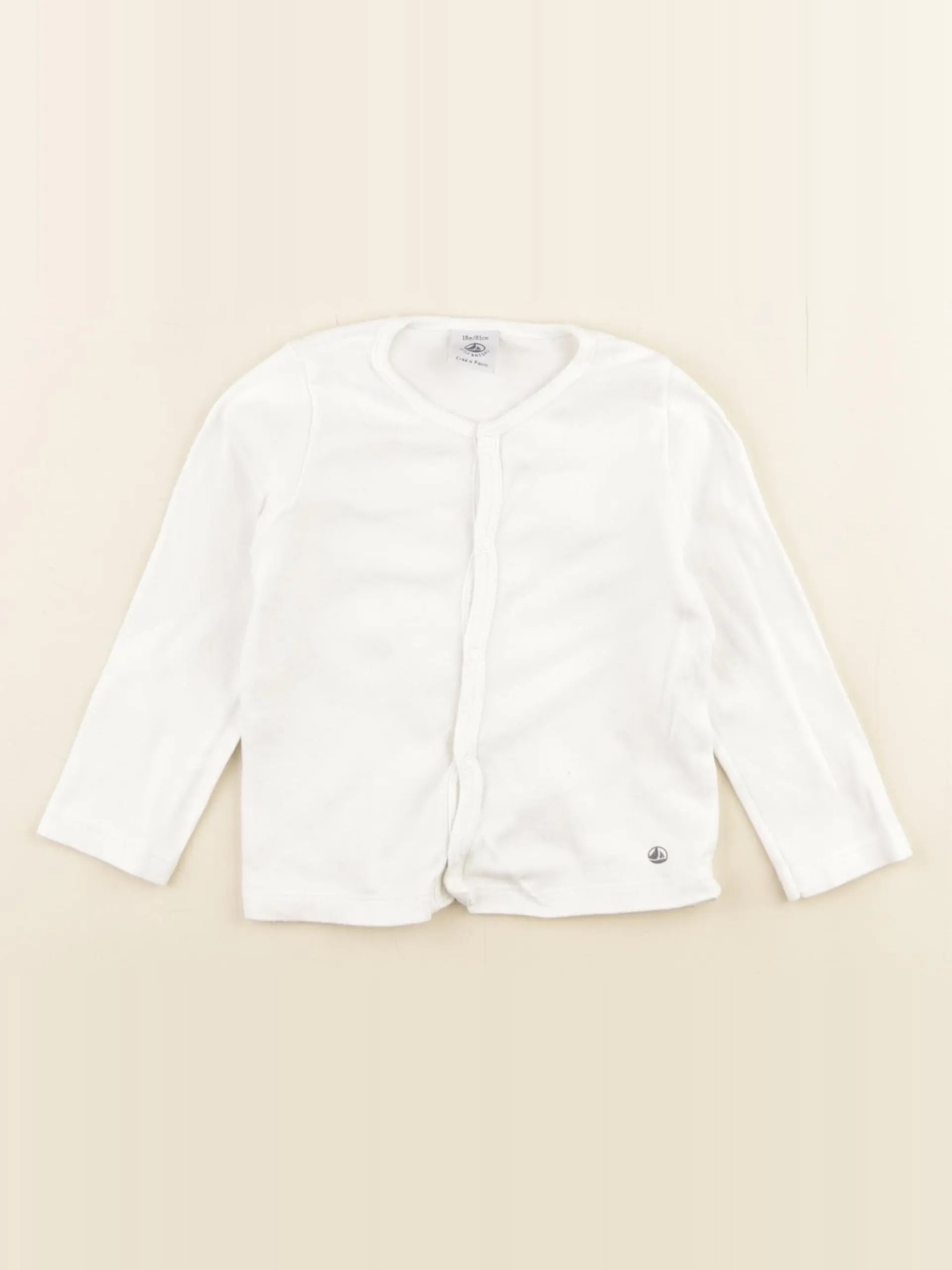 Petit Bateau - tee-shirt blanc - 18 mois