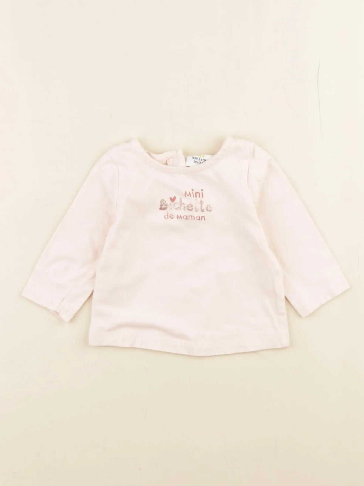 Tape à l'oeil - tee-shirt rose - 3 mois