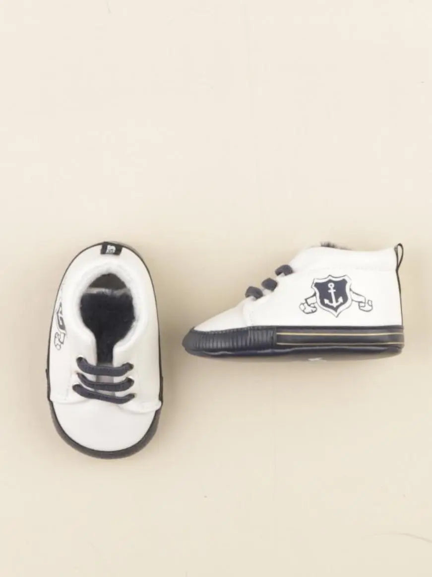 IKKS - chaussons blanc, bleu - pointure 17/18