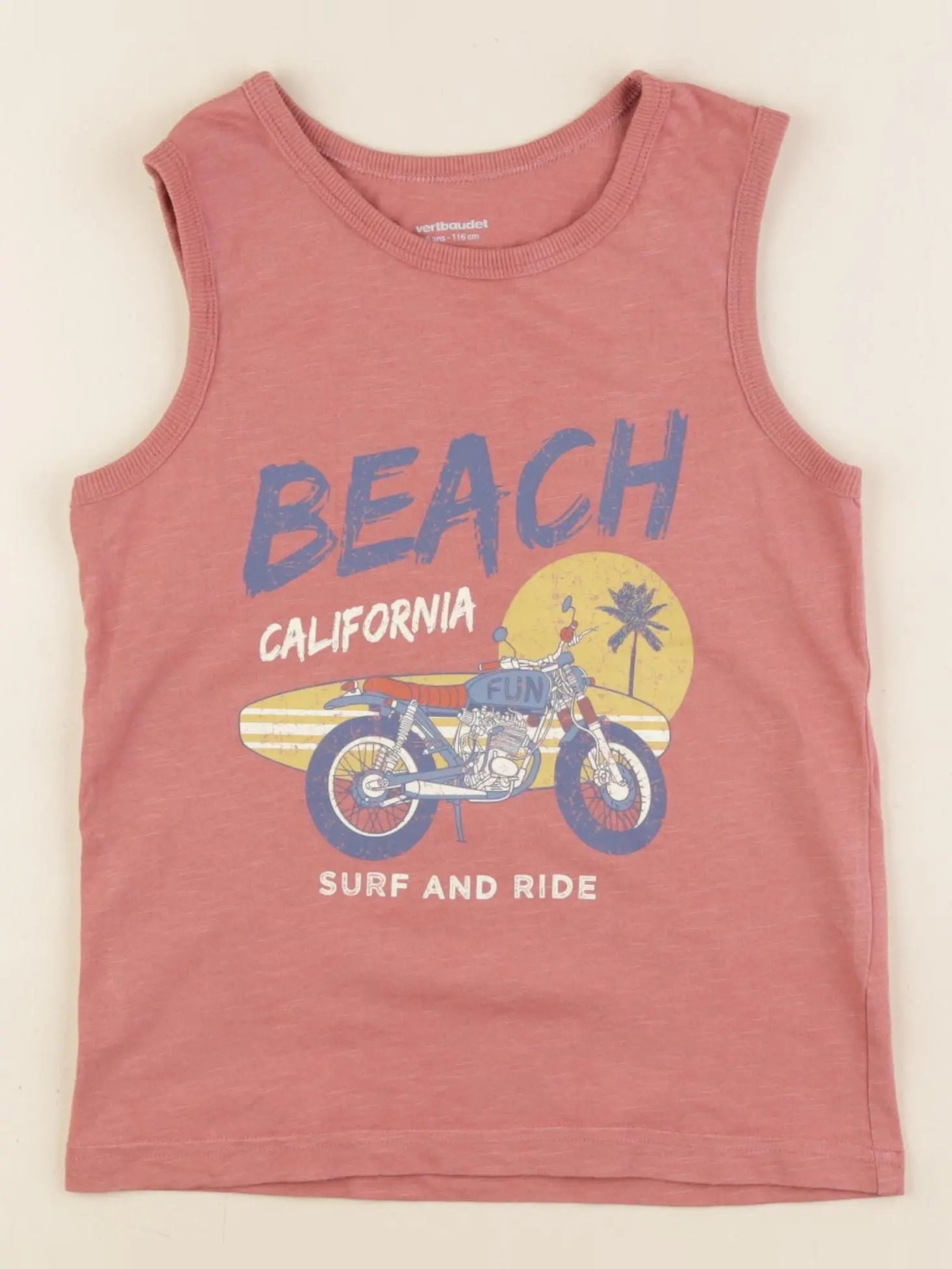 Vertbaudet - débardeur rose - 6 ans