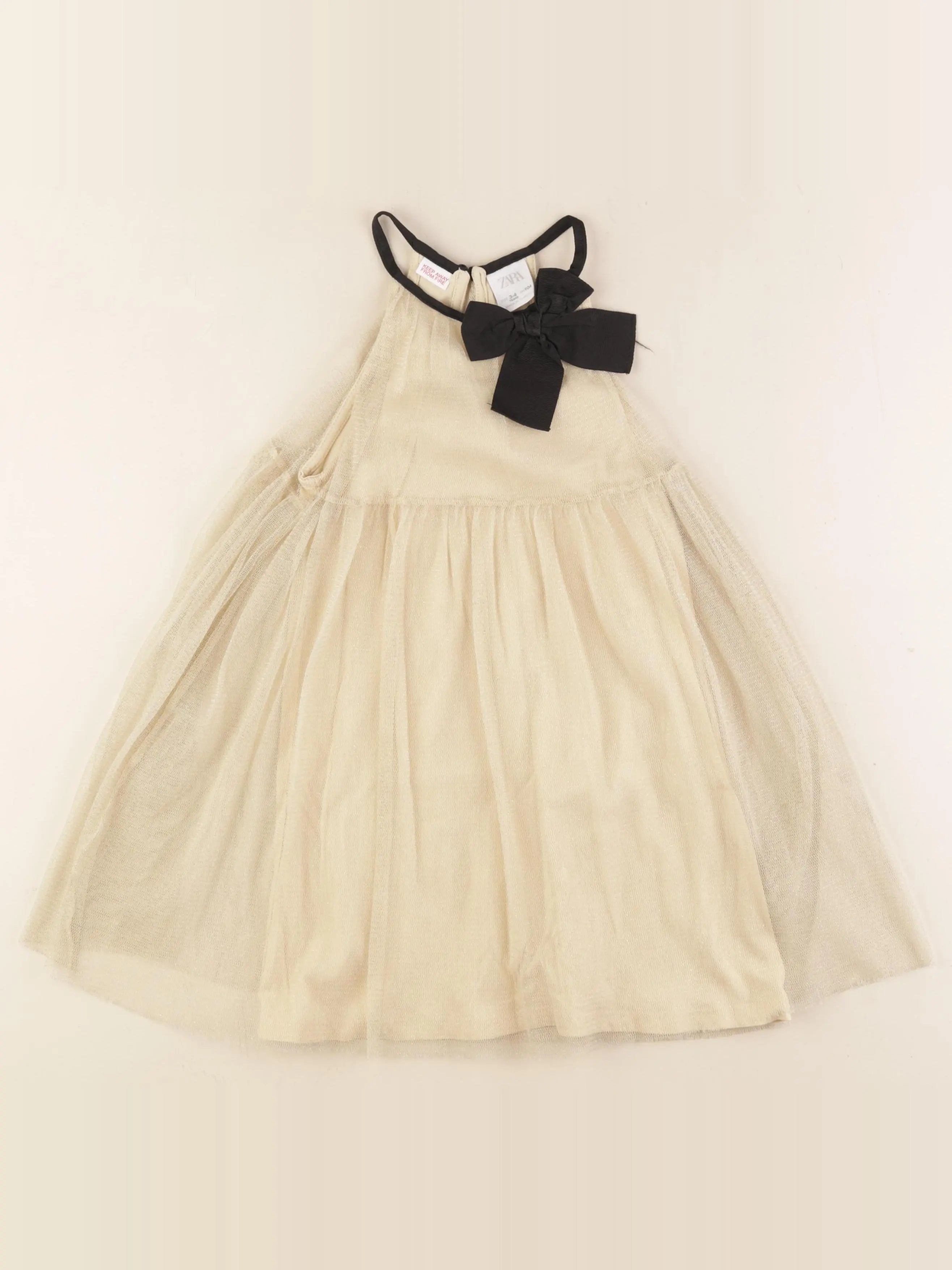 Zara - robe bronze - 3/4 ans