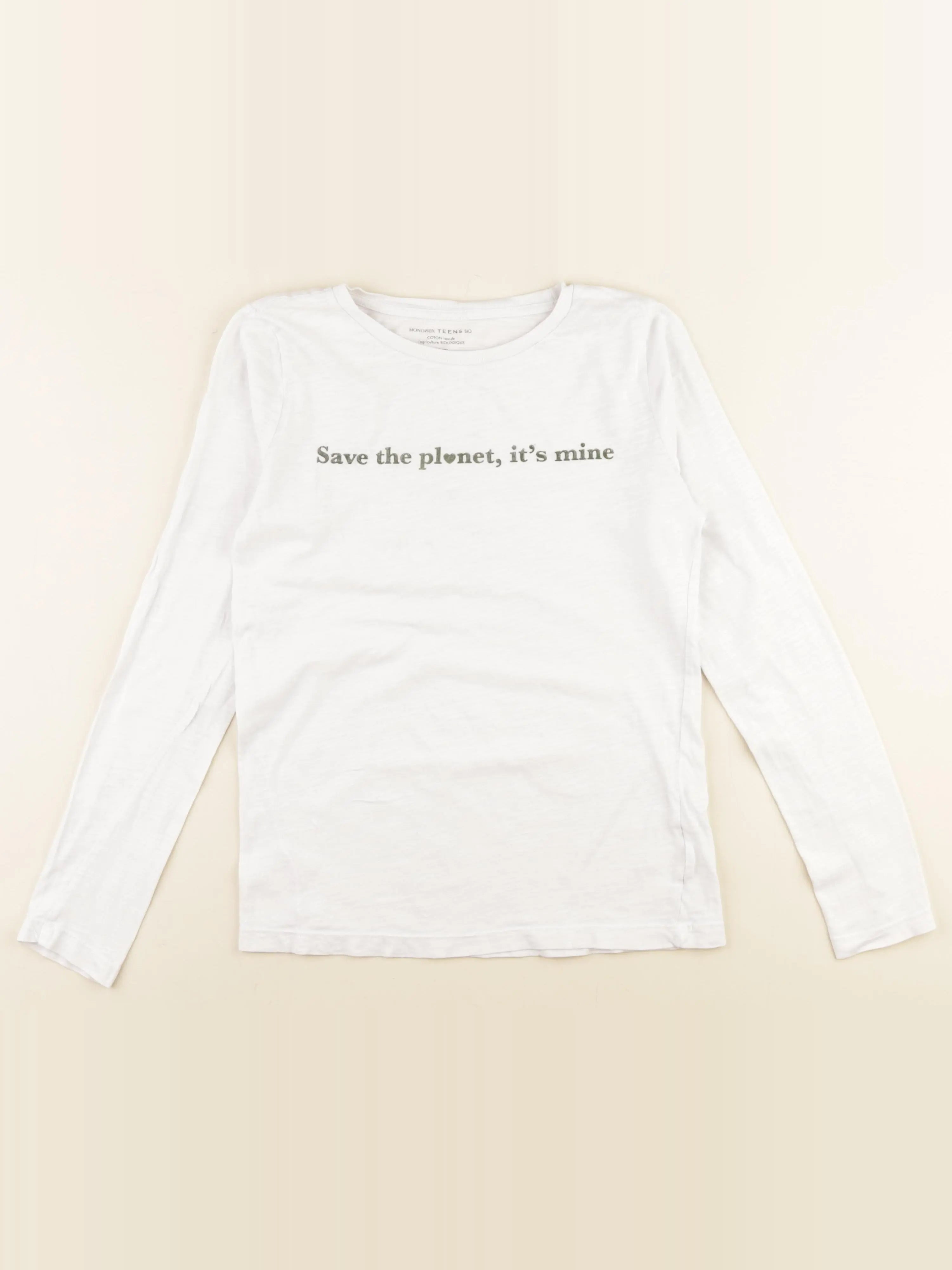 Monoprix - tee-shirt blanc - 14 ans