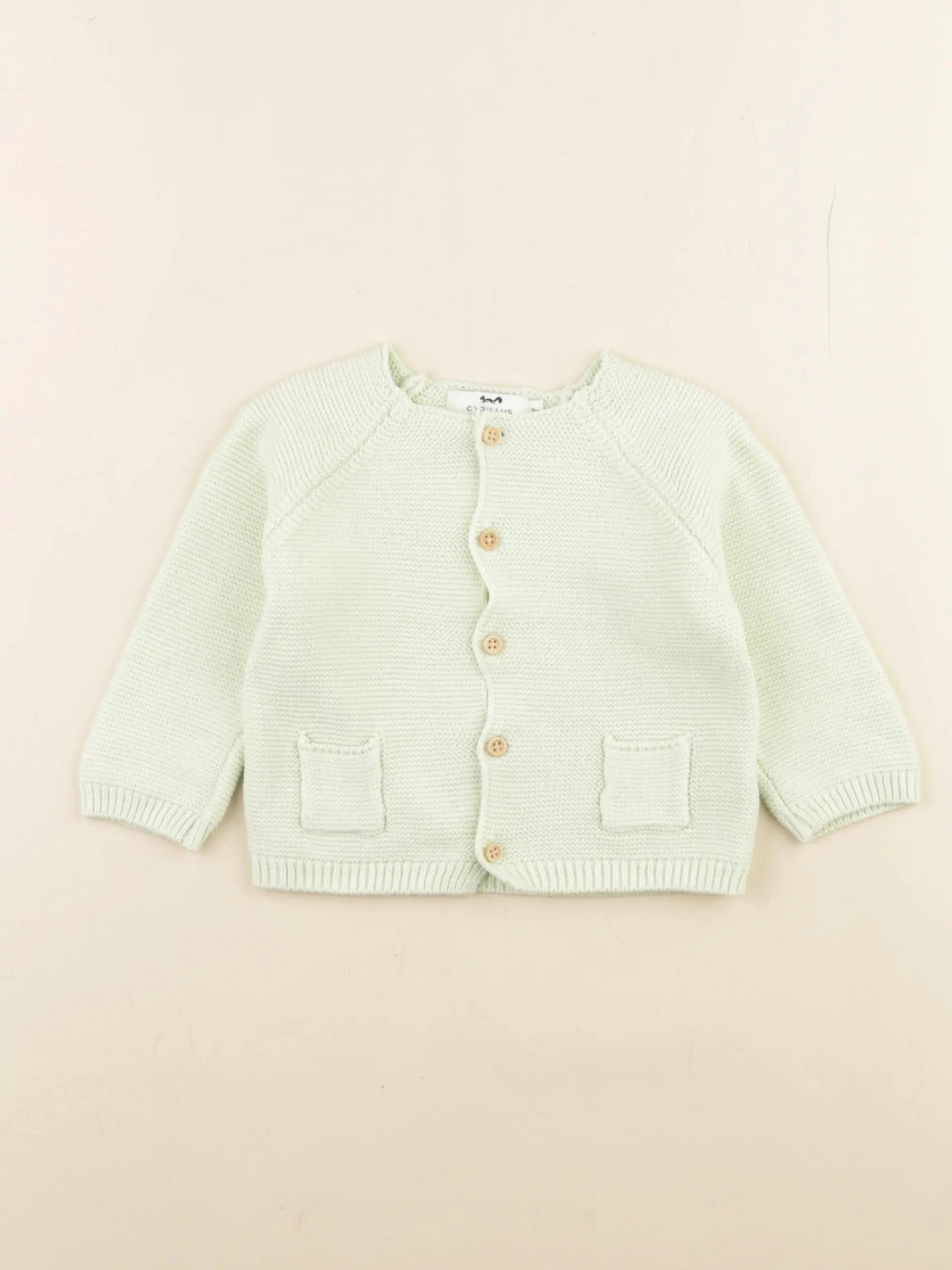 Cyrillus - gilet vert - 9 mois