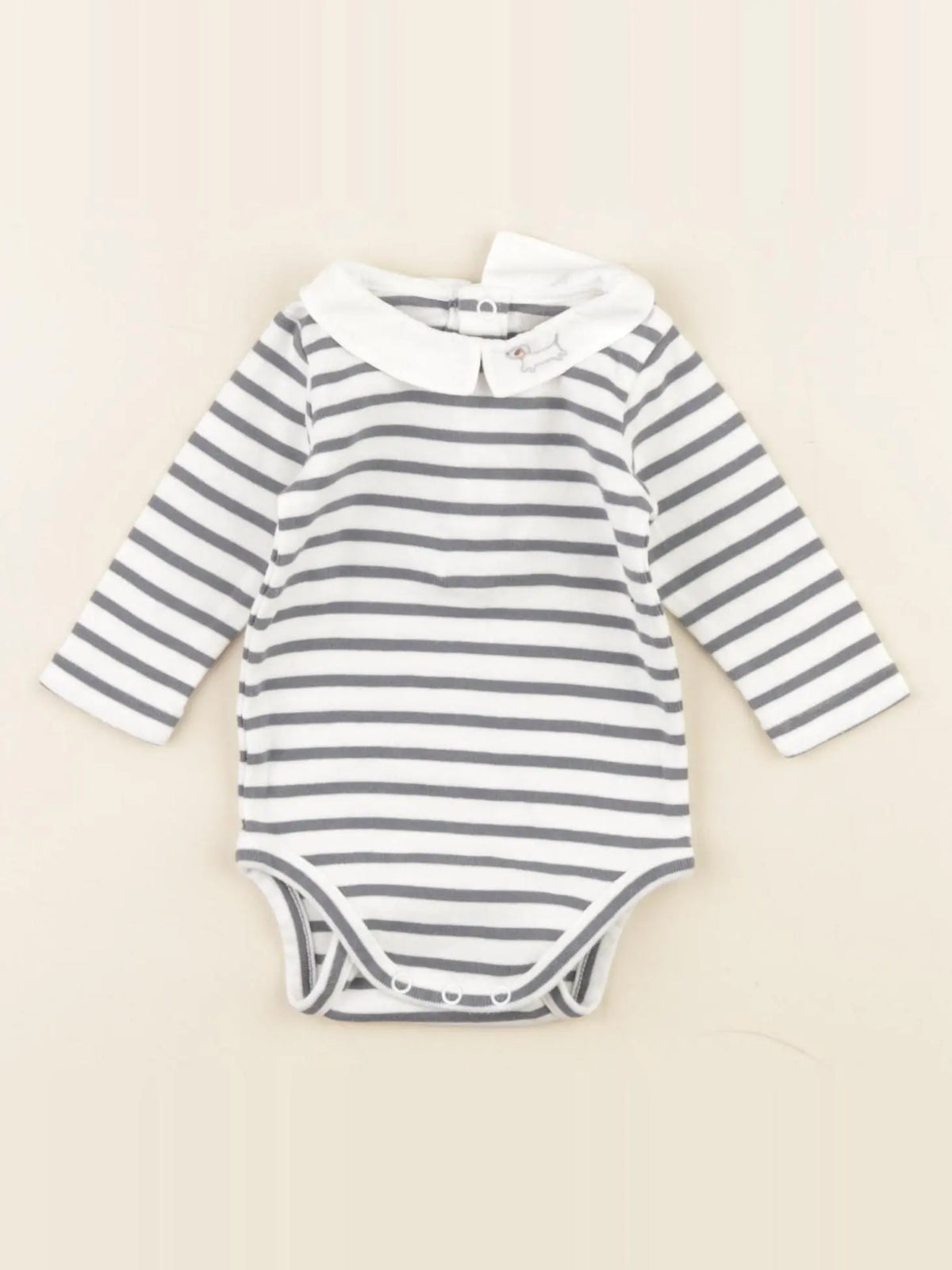 Jacadi - body blanc, bleu - 1 mois