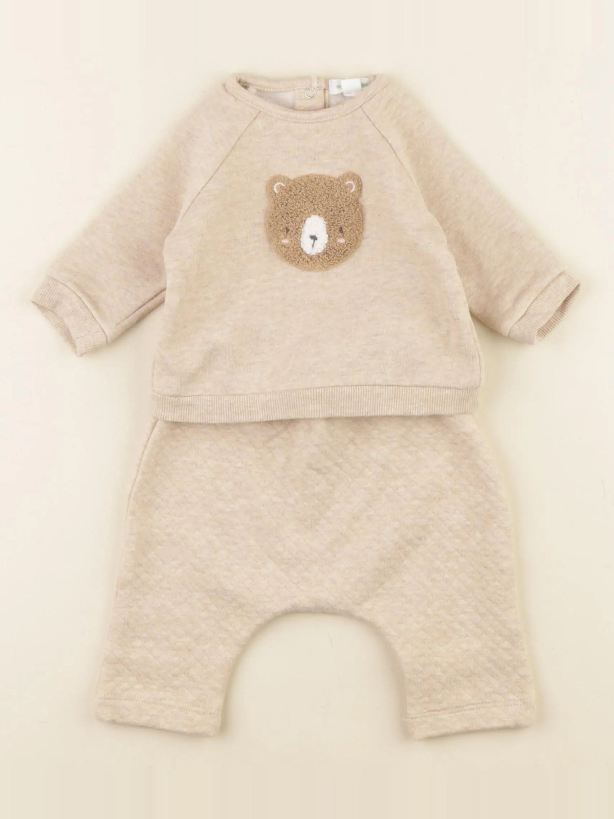 Vertbaudet - combinaison beige - 1 mois