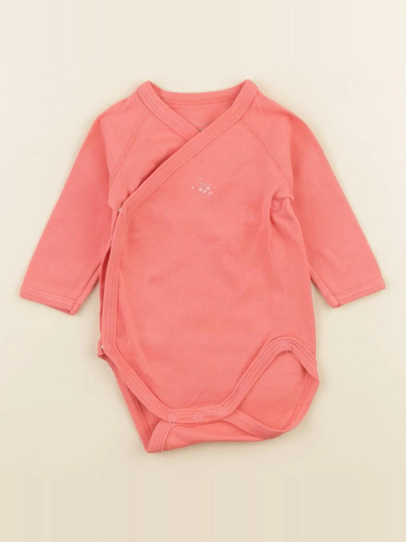 Petit Bateau - body rose - 1 mois