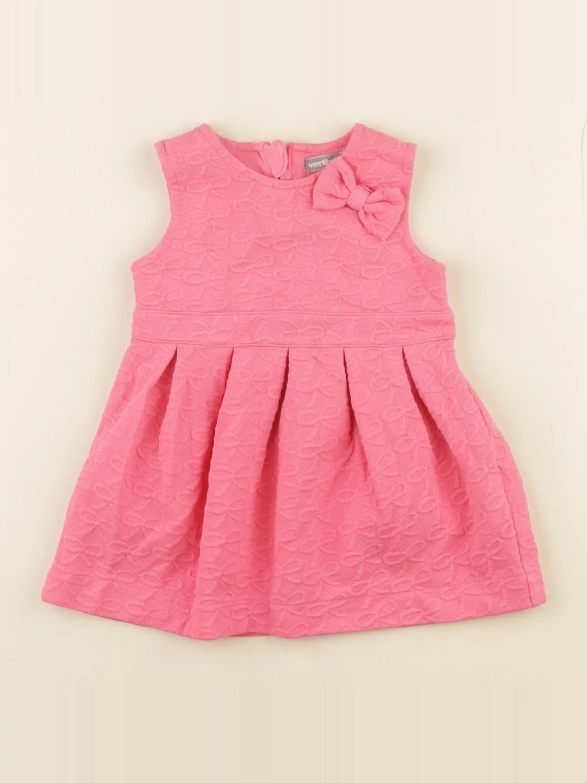 Vertbaudet - robe rose - 9 mois