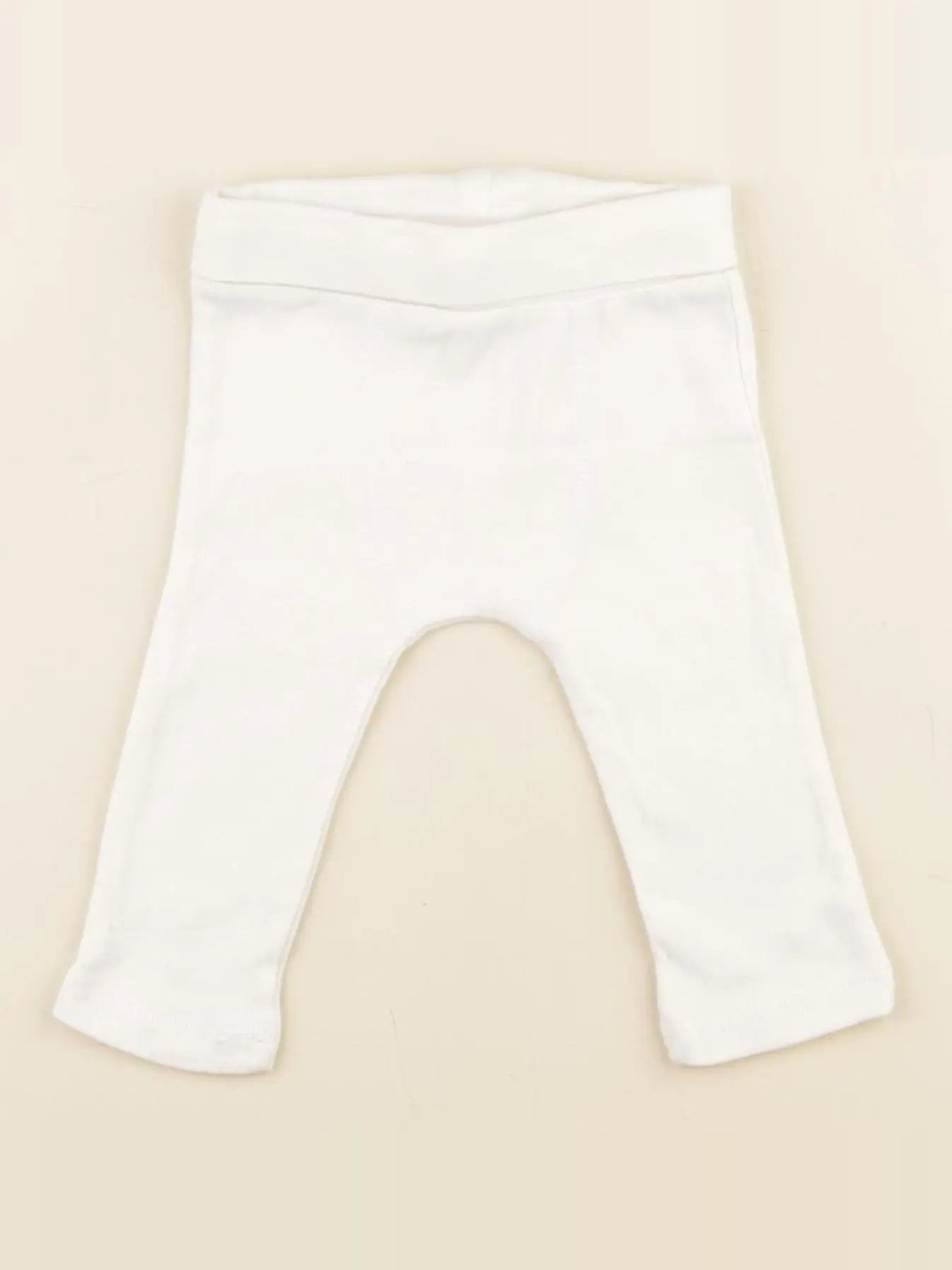 Vertbaudet - legging blanc - 6 mois
