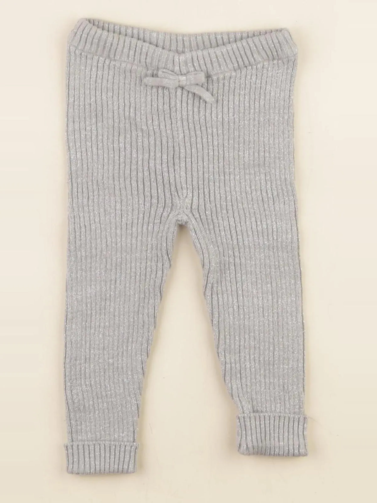 Vertbaudet - legging gris - 6 mois