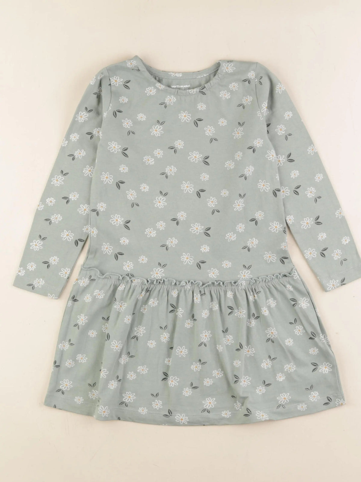 Vertbaudet - robe vert - 5 ans