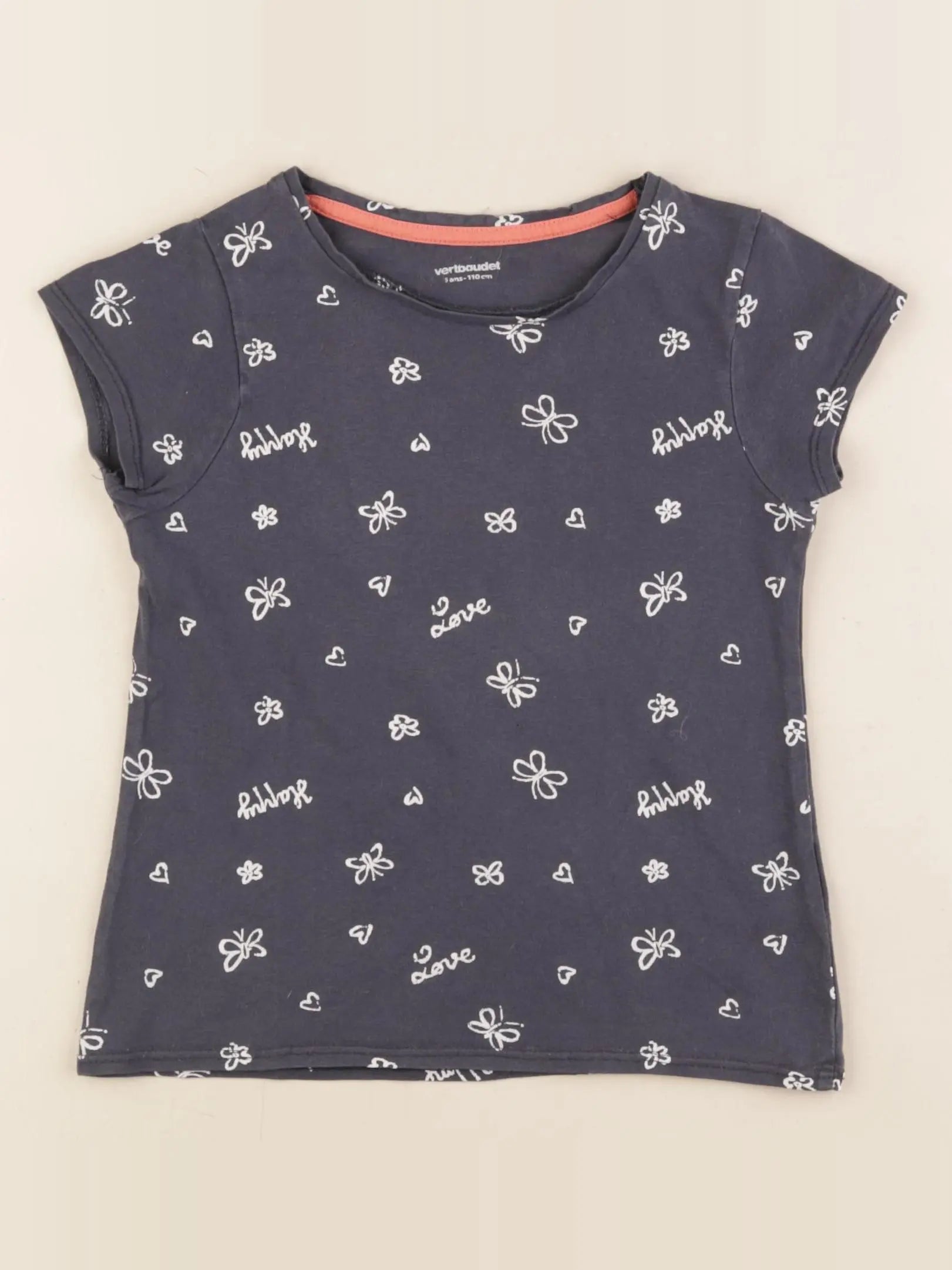 Vertbaudet - tee-shirt gris - 5 ans