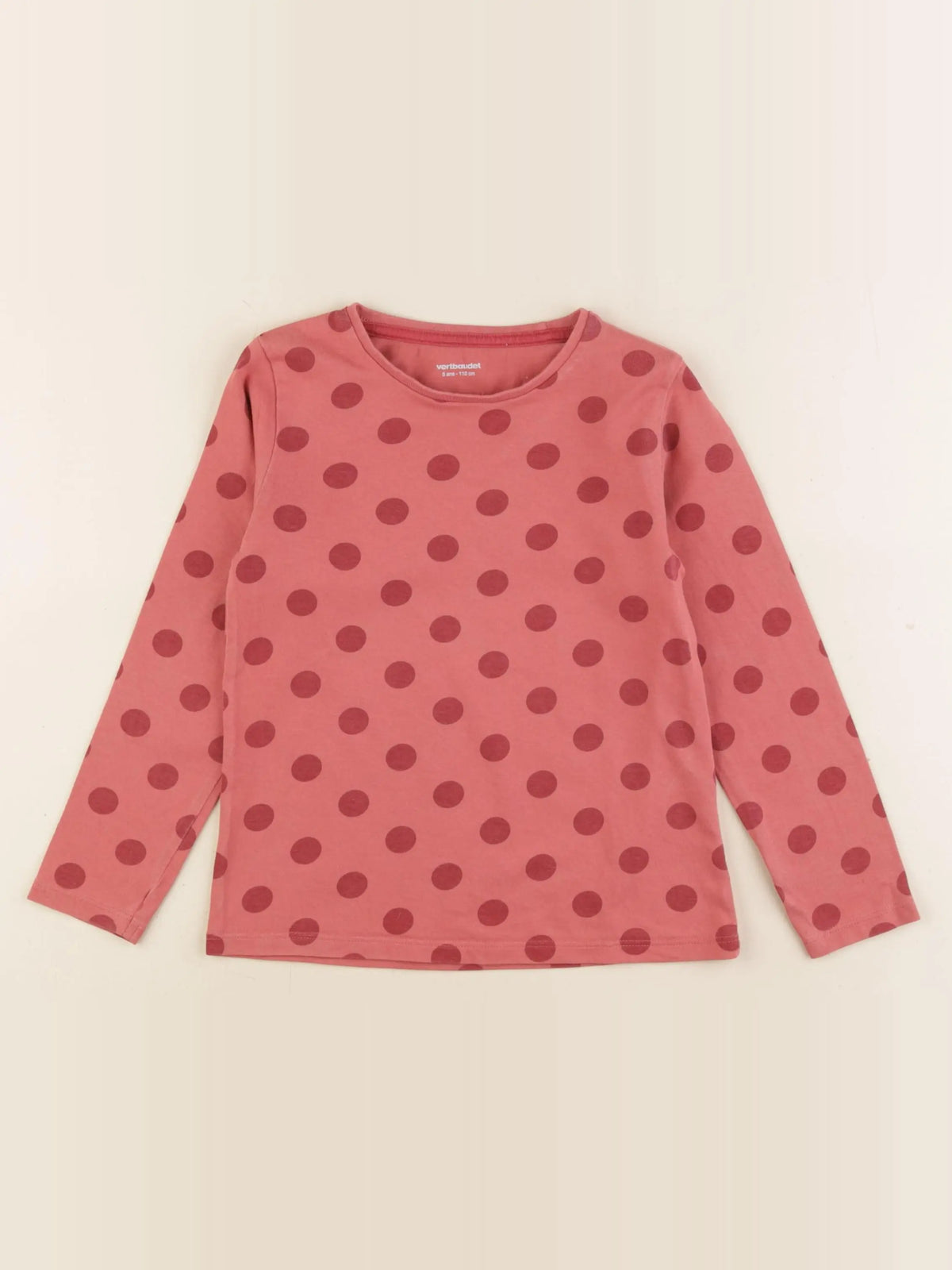 Vertbaudet - tee-shirt rose - 5 ans
