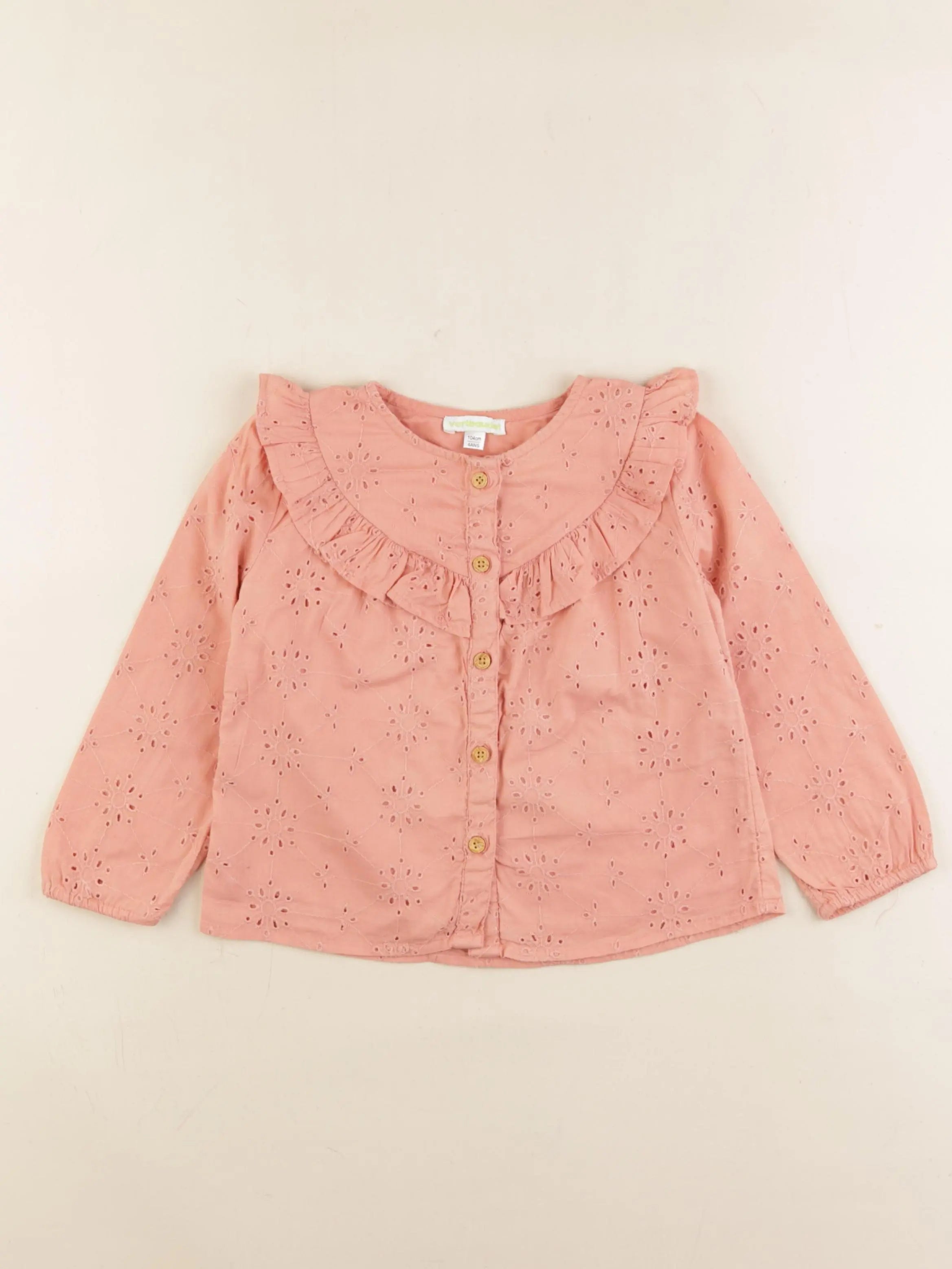 Vertbaudet - blouse rose - 4 ans