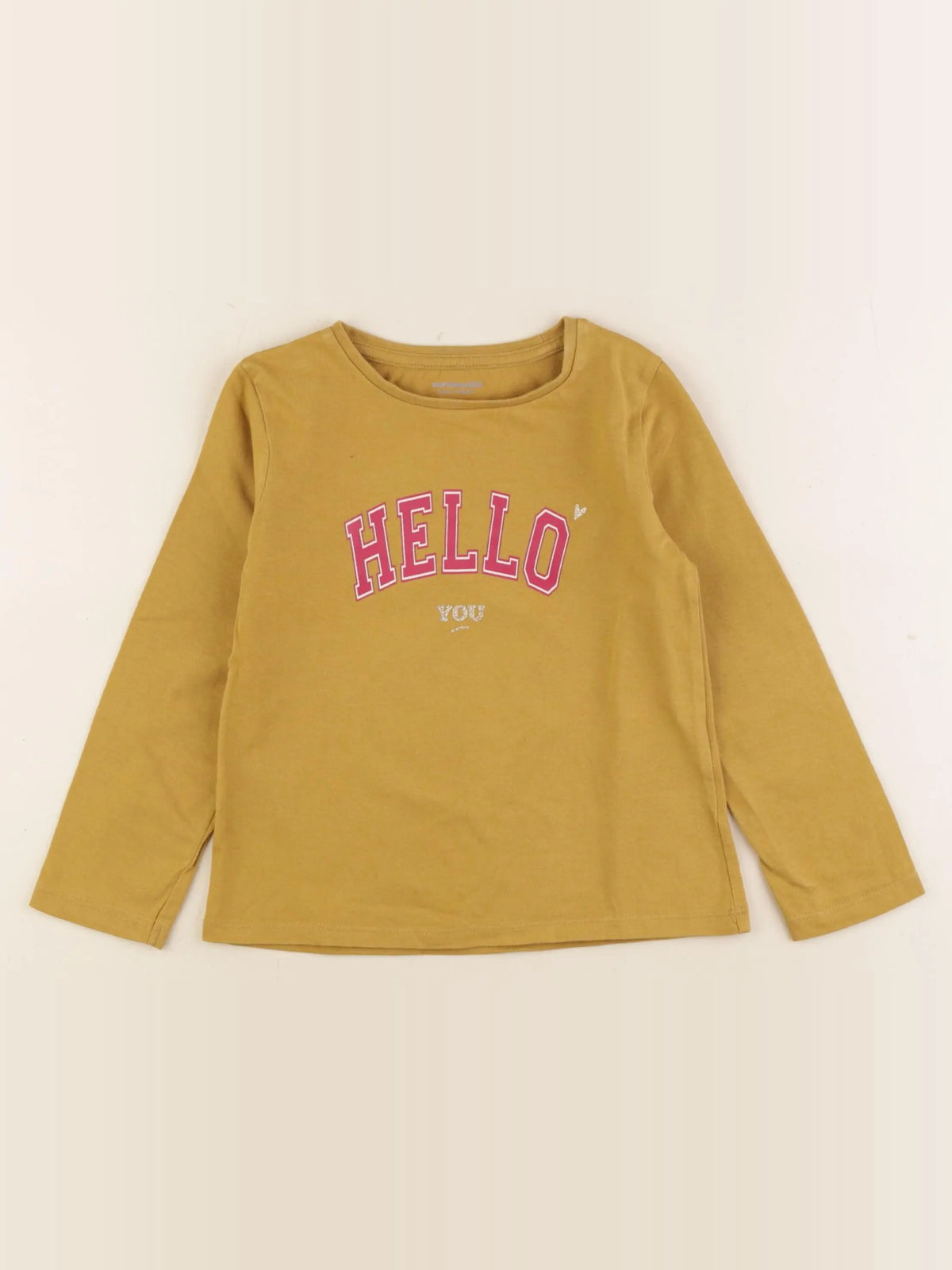 Vertbaudet - tee-shirt jaune - 4 ans