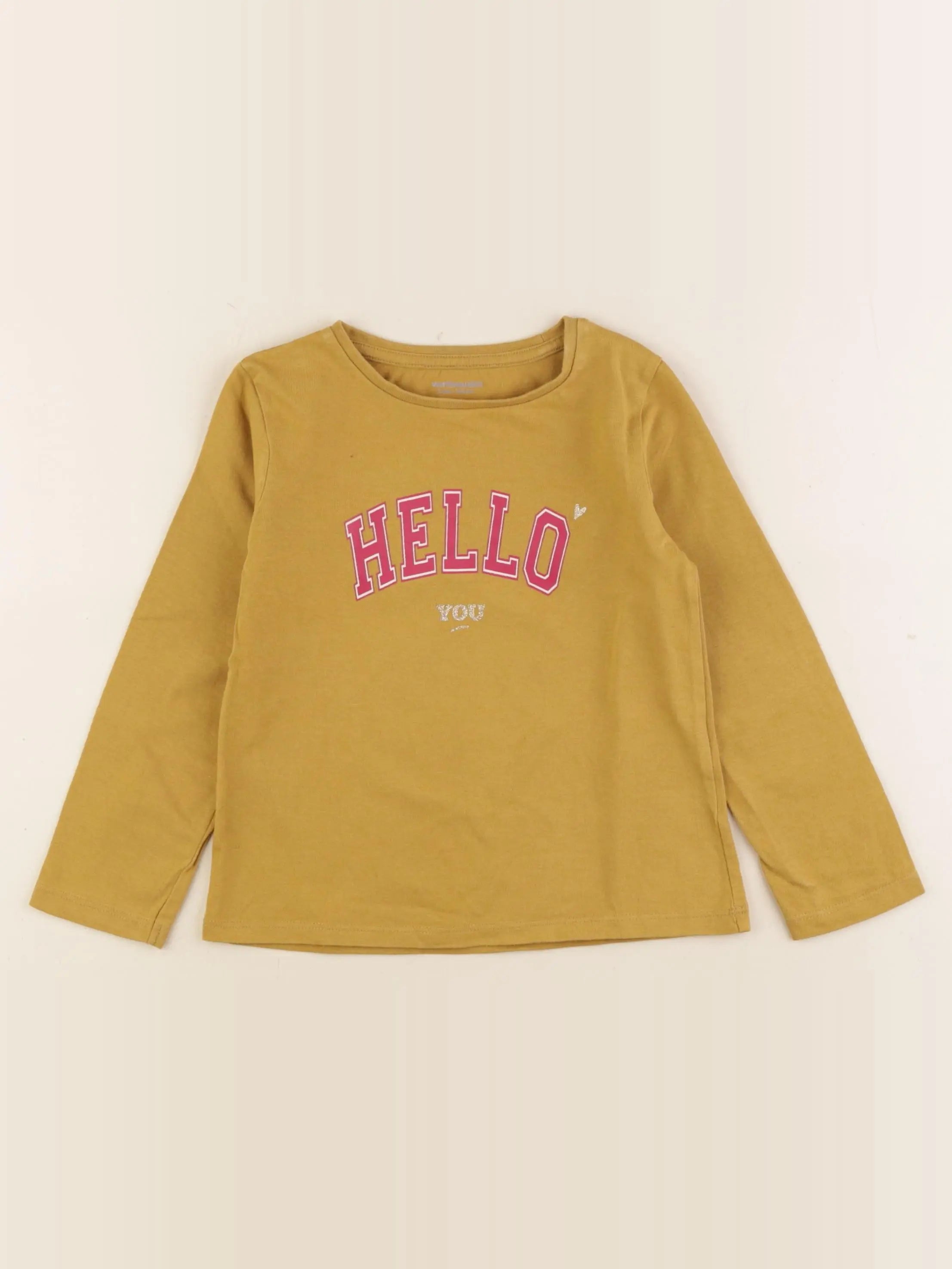 Vertbaudet - tee-shirt jaune - 4 ans