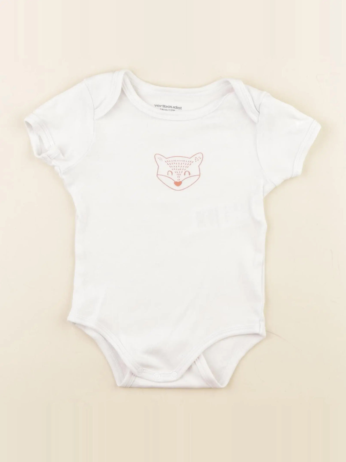 Vertbaudet - body blanc - 12 mois