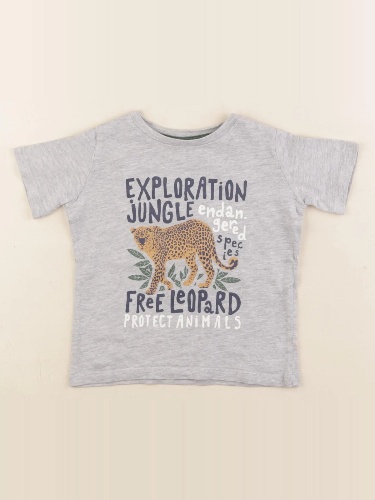 Vertbaudet - tee-shirt gris - 2 ans